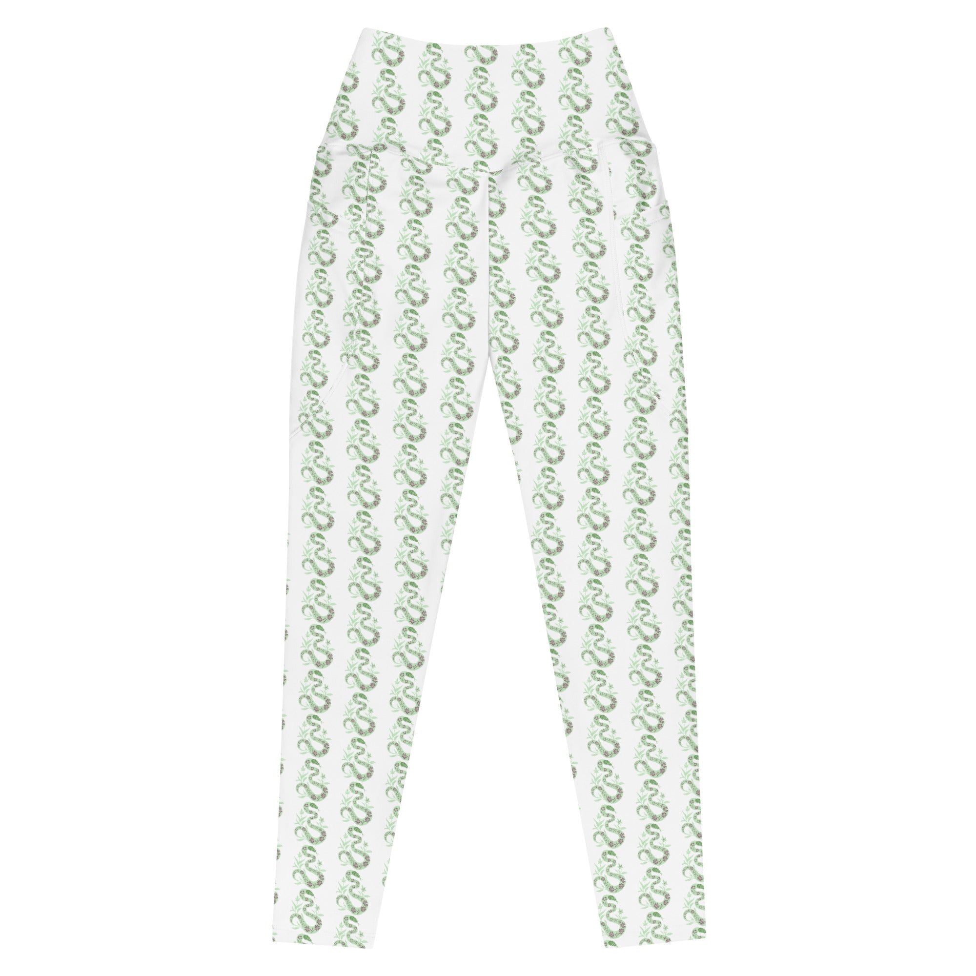 Snake Light Green | Eco-Friendly | Leggings | TeeandTurtle | Sustainable