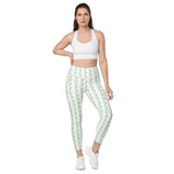 Snake Light Green | Eco-Friendly | Leggings | TeeandTurtle | Sustainable