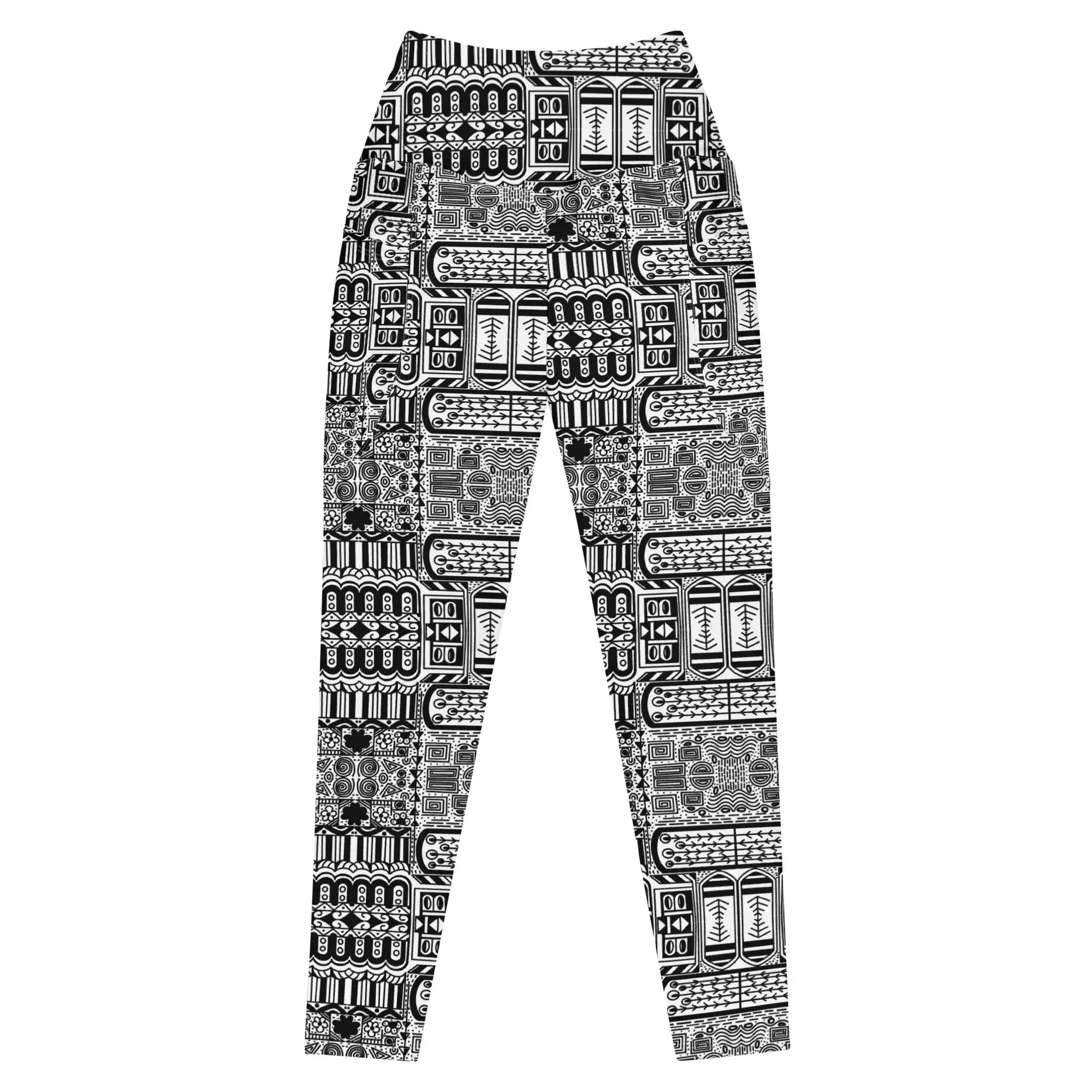 Black Aztek | Eco-Friendly | Leggings | TeeandTurtle | Sustainable