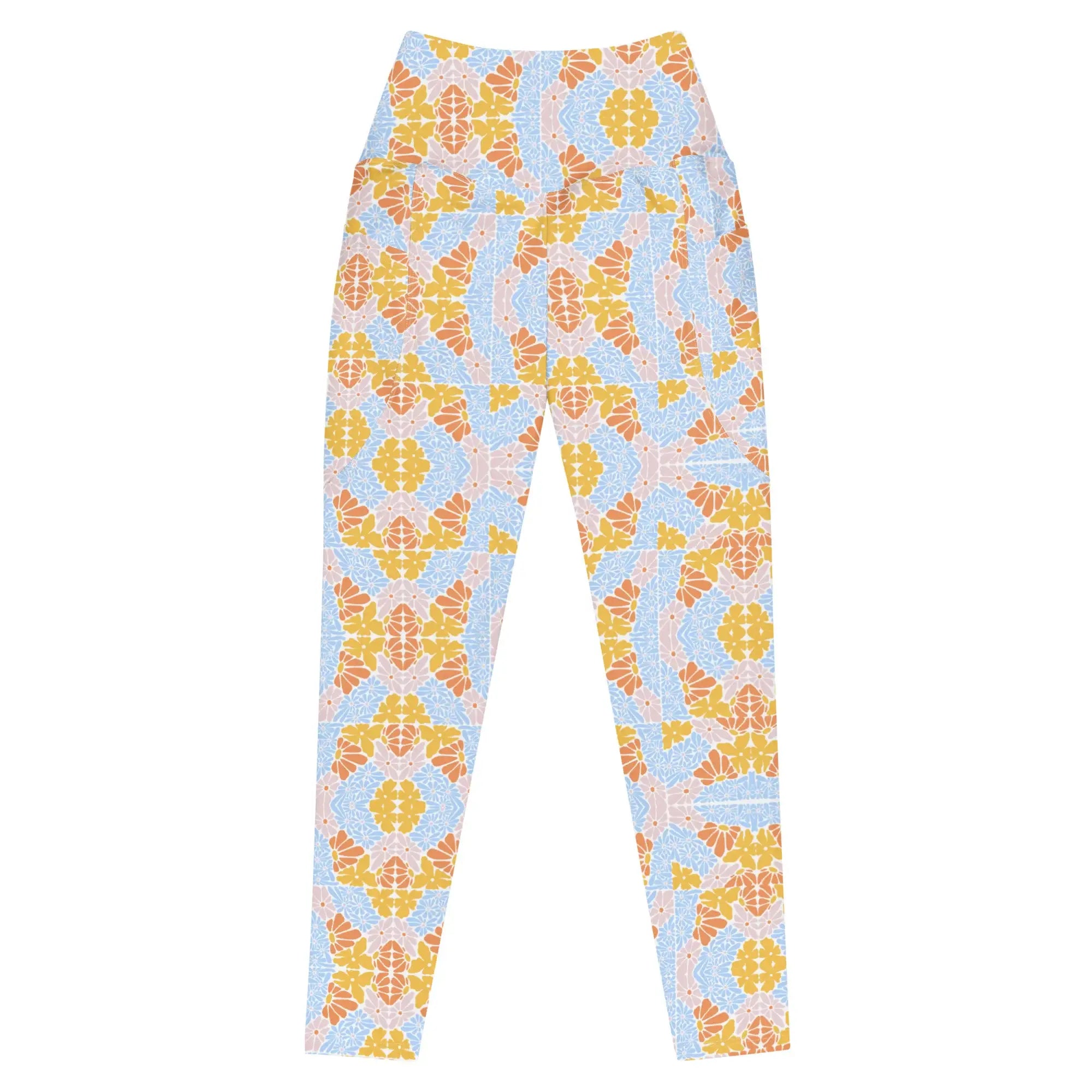 Florosent Bright Flowers | Eco-Friendly | Leggings | TeeandTurtle | Sustainable
