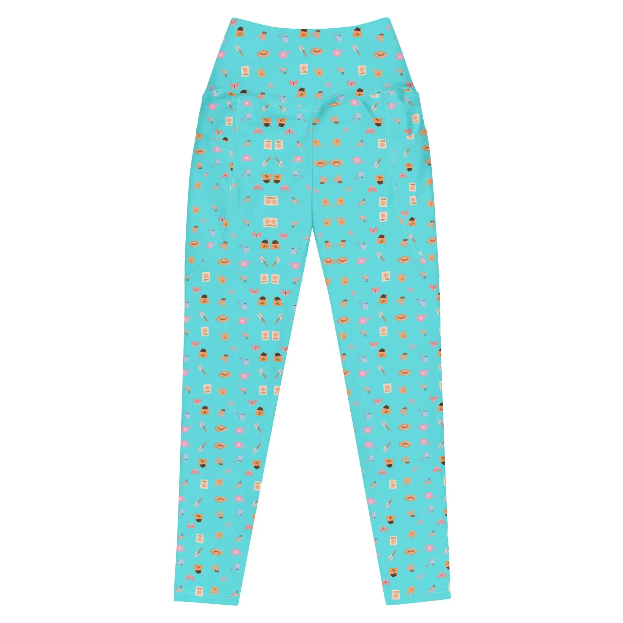 Blue Garden Tools | Eco-Friendly | Leggings | TeeandTurtle | Sustainable