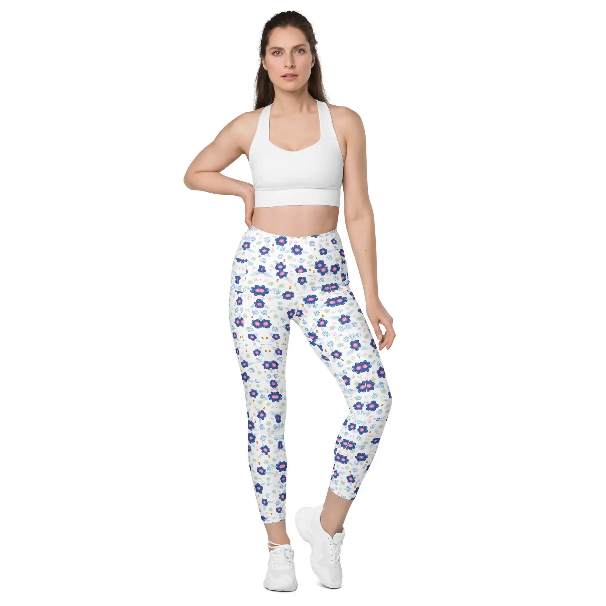 Blue Drops | Eco-Friendly | Leggings | TeeandTurtle | Sustainable