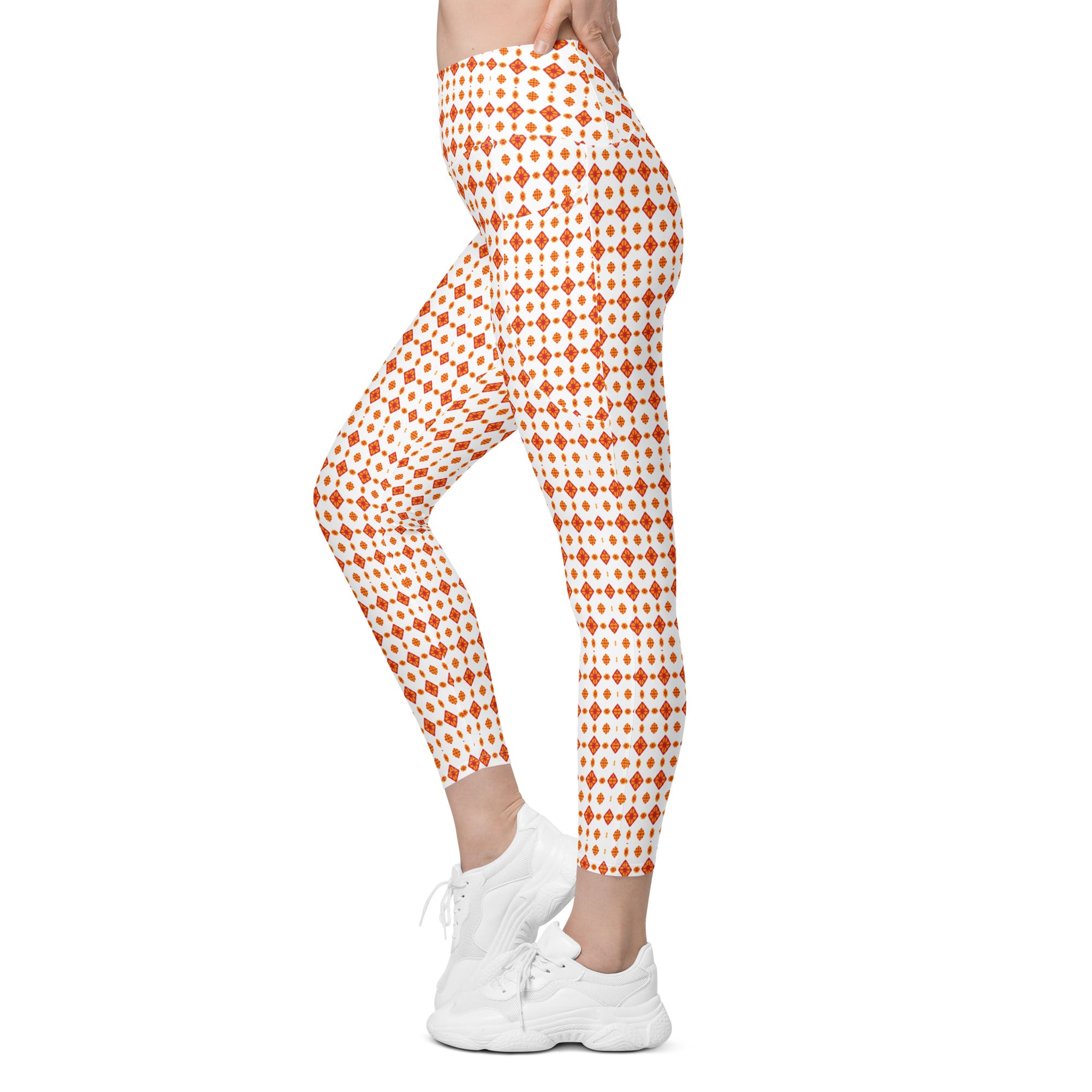 Orange Batik | Eco-Friendly | Leggings | TeeandTurtle | Sustainable