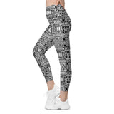Black Aztek | Eco-Friendly | Leggings | TeeandTurtle | Sustainable