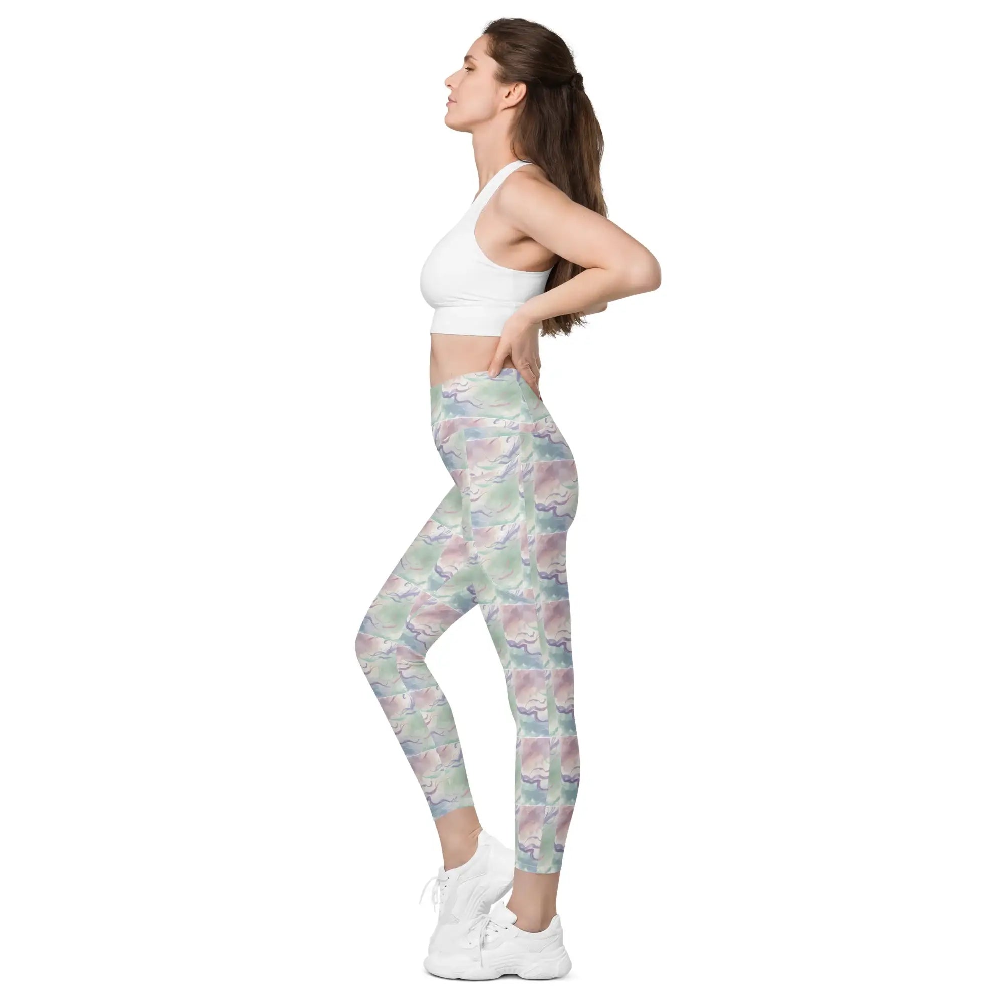 Pastel Strokes | Eco-Friendly | Leggings | TeeandTurtle | Sustainable