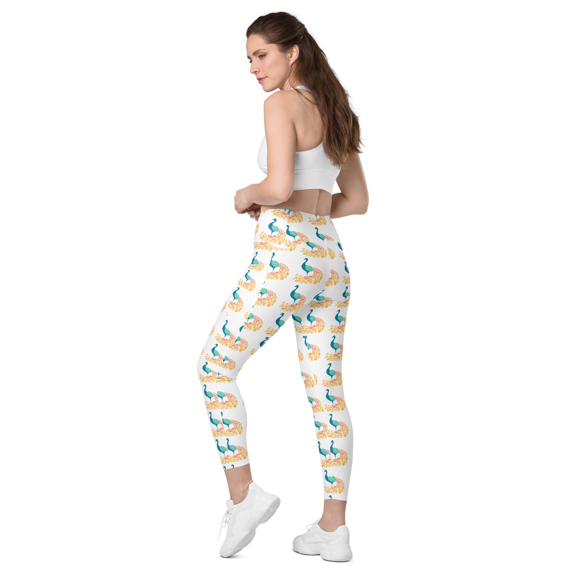 Peacock | Eco-Friendly | Leggings | TeeandTurtle | Sustainable