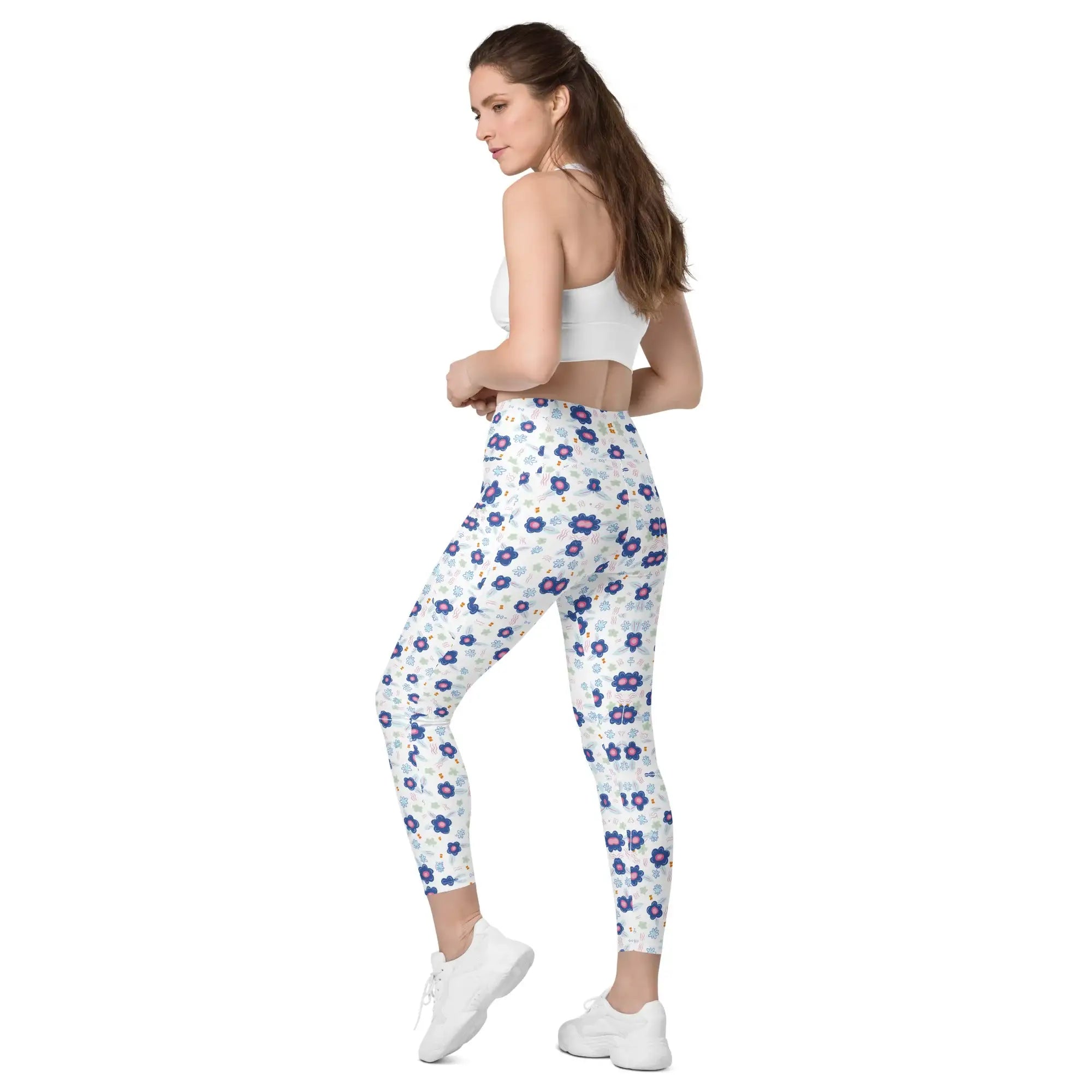 Blue Drops | Eco-Friendly | Leggings | TeeandTurtle | Sustainable