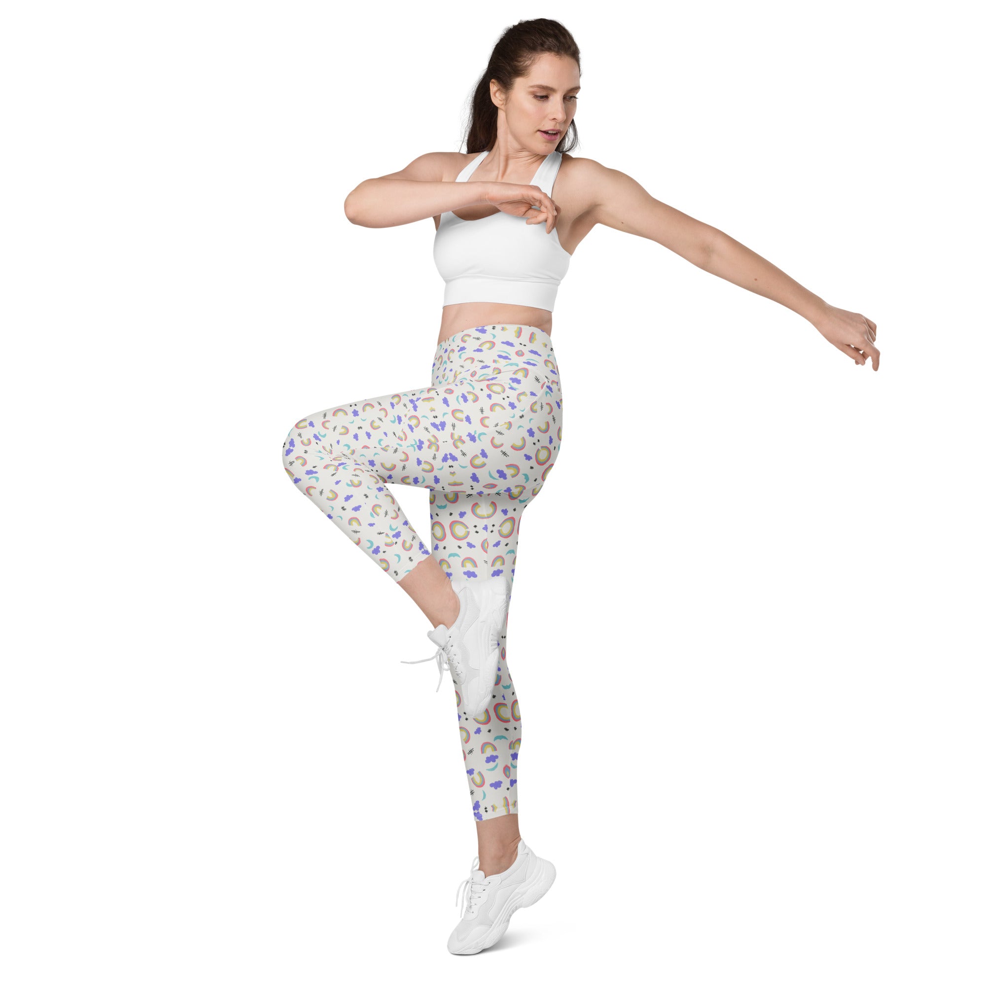 Rainbow Cloud | Eco-Friendly | Leggings | TeeandTurtle | Sustainable