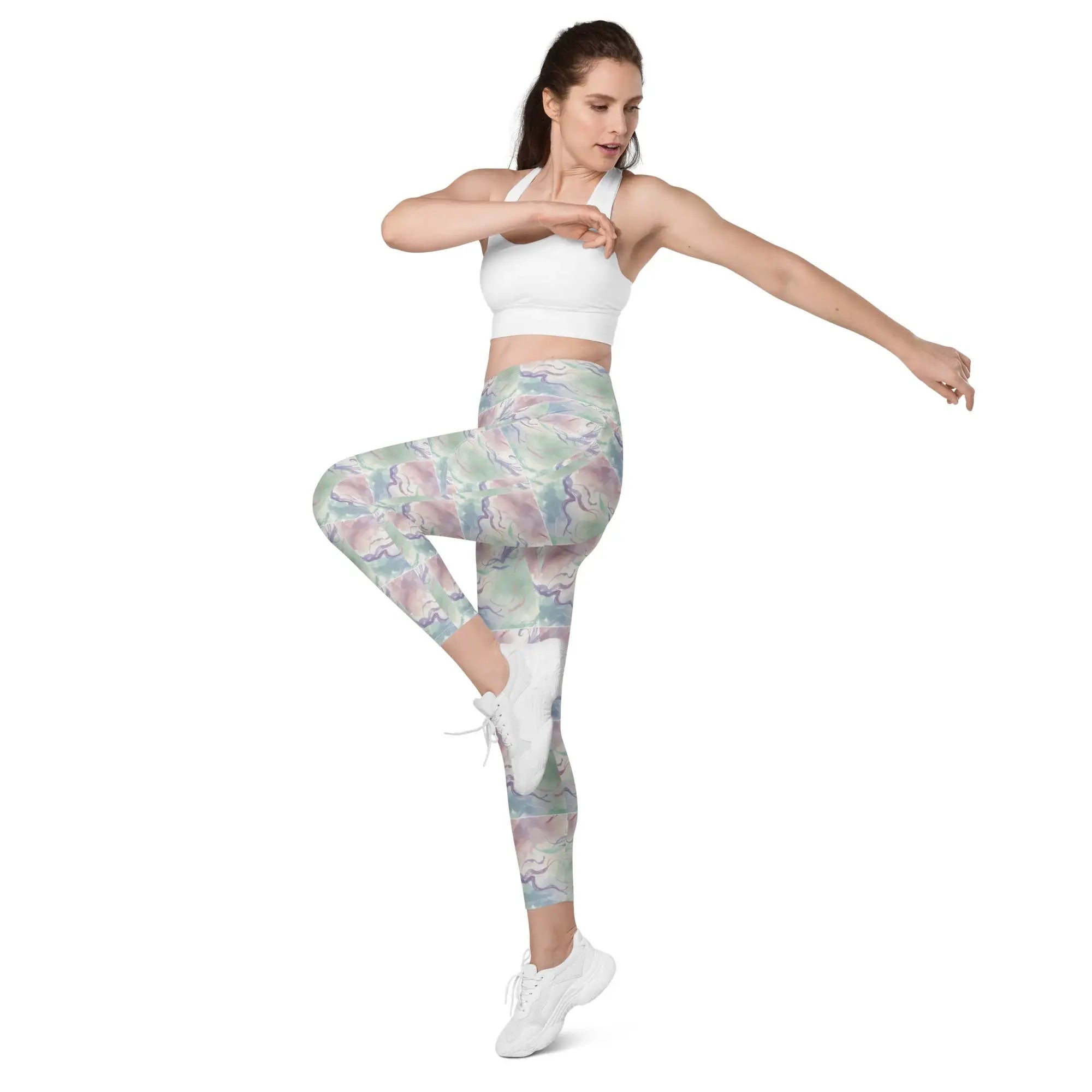Pastel Strokes | Eco-Friendly | Leggings | TeeandTurtle | Sustainable