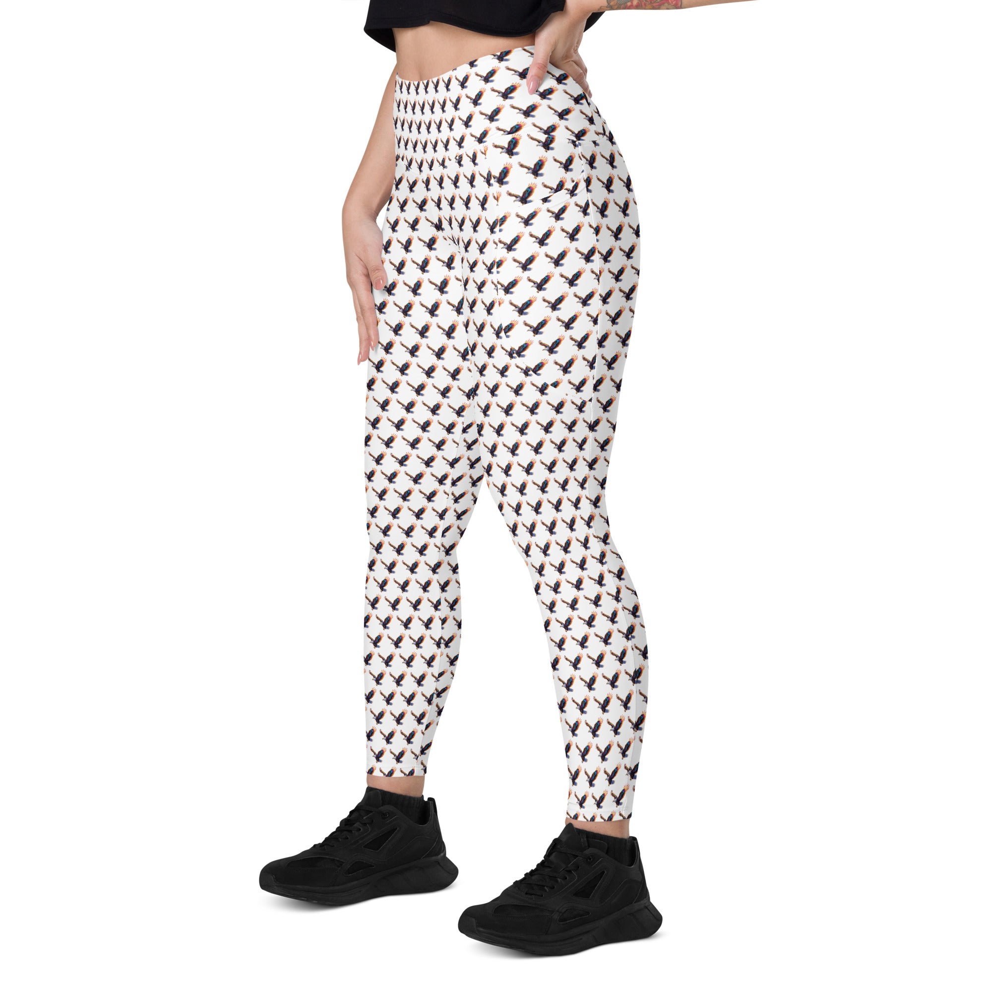 Rainbow Falcon | Eco-Friendly | Leggings | TeeandTurtle | Sustainable