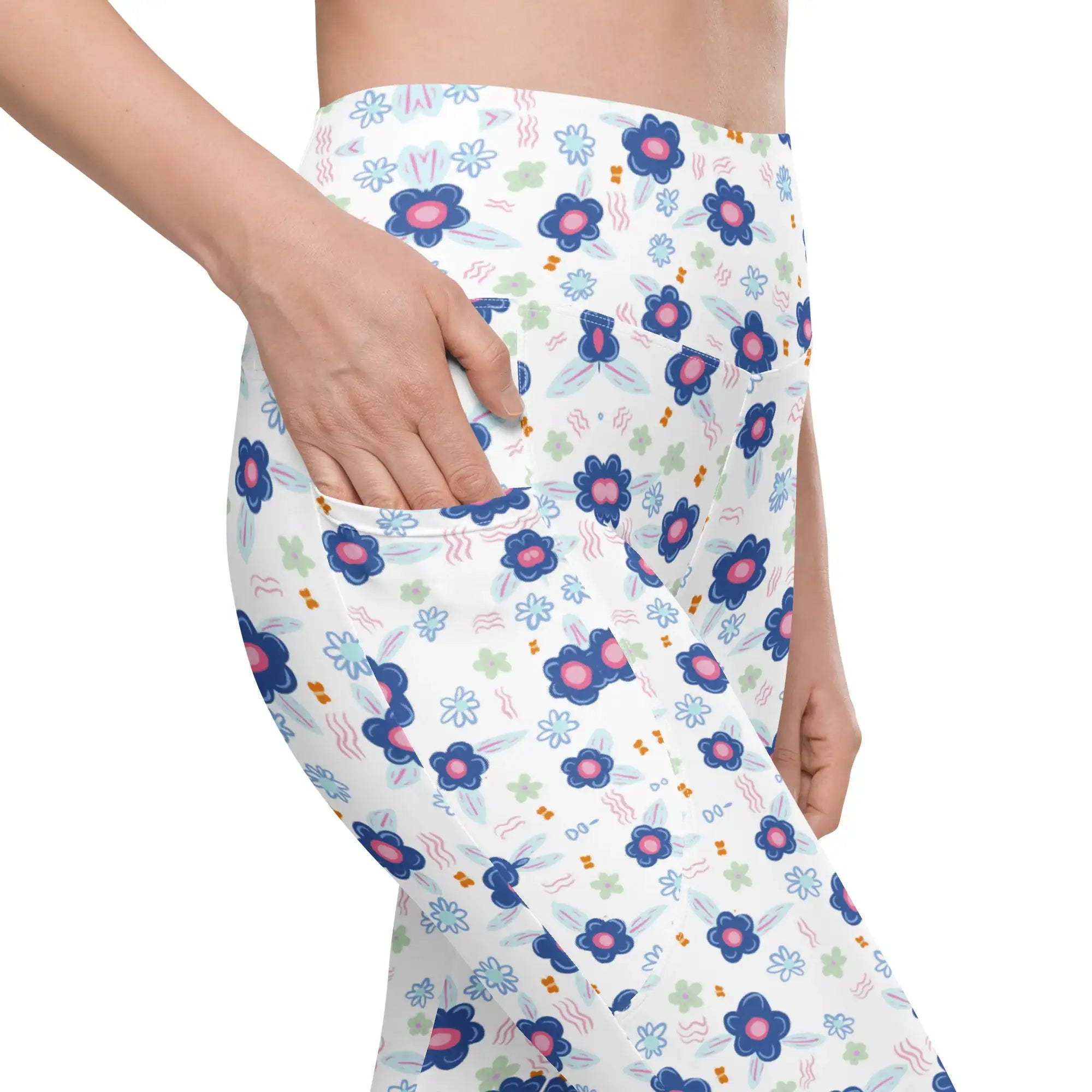 Blue Drops | Eco-Friendly | Leggings | TeeandTurtle | Sustainable