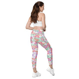 Waves Of Flowers | Eco-Friendly | Leggings | TeeandTurtle | Sustainable