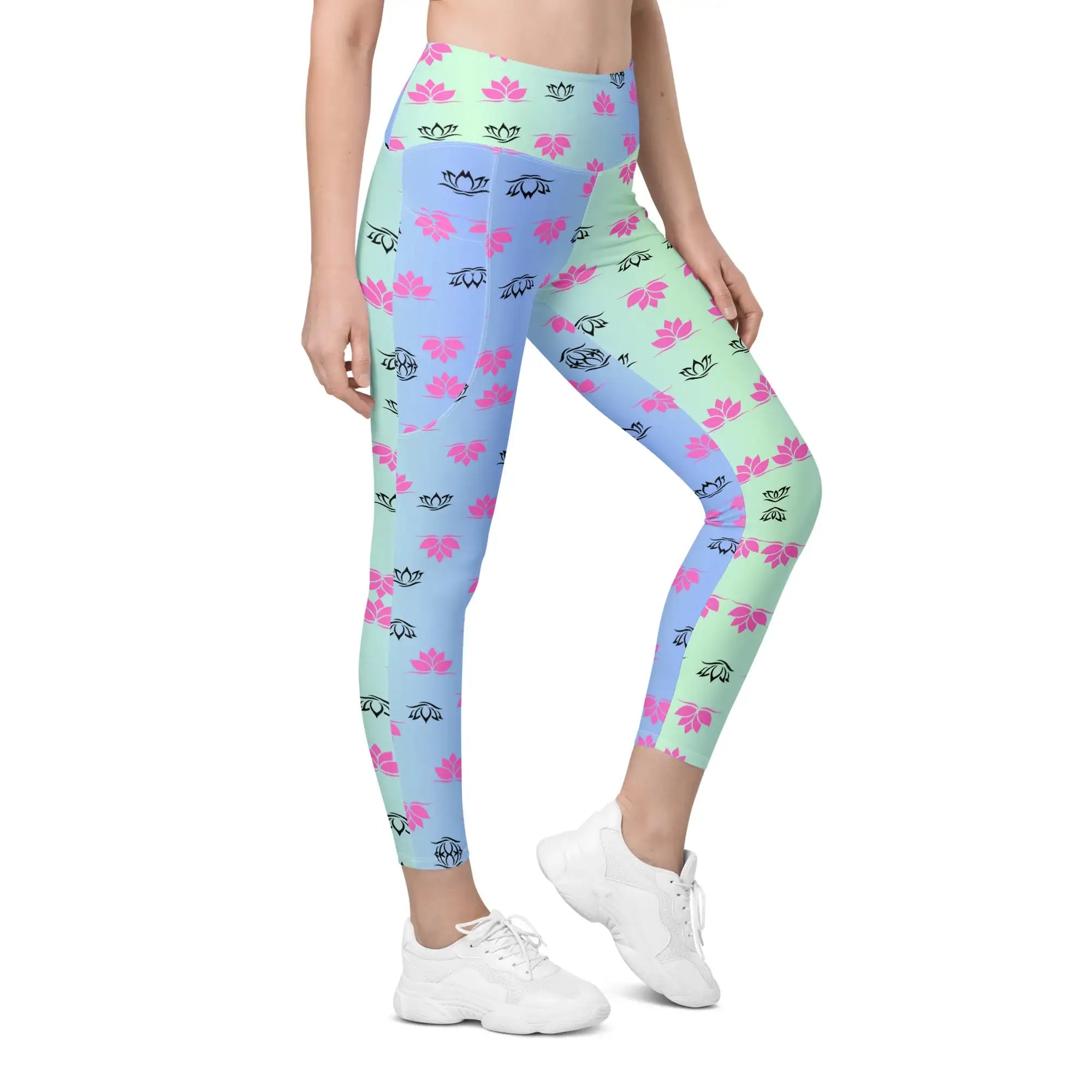 Lotus Gradiant | Eco-Friendly | Leggings | TeeandTurtle | Sustainable