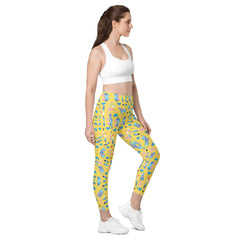 Glamour In Yellow | Eco-Friendly | Leggings | TeeandTurtle | Sustainable