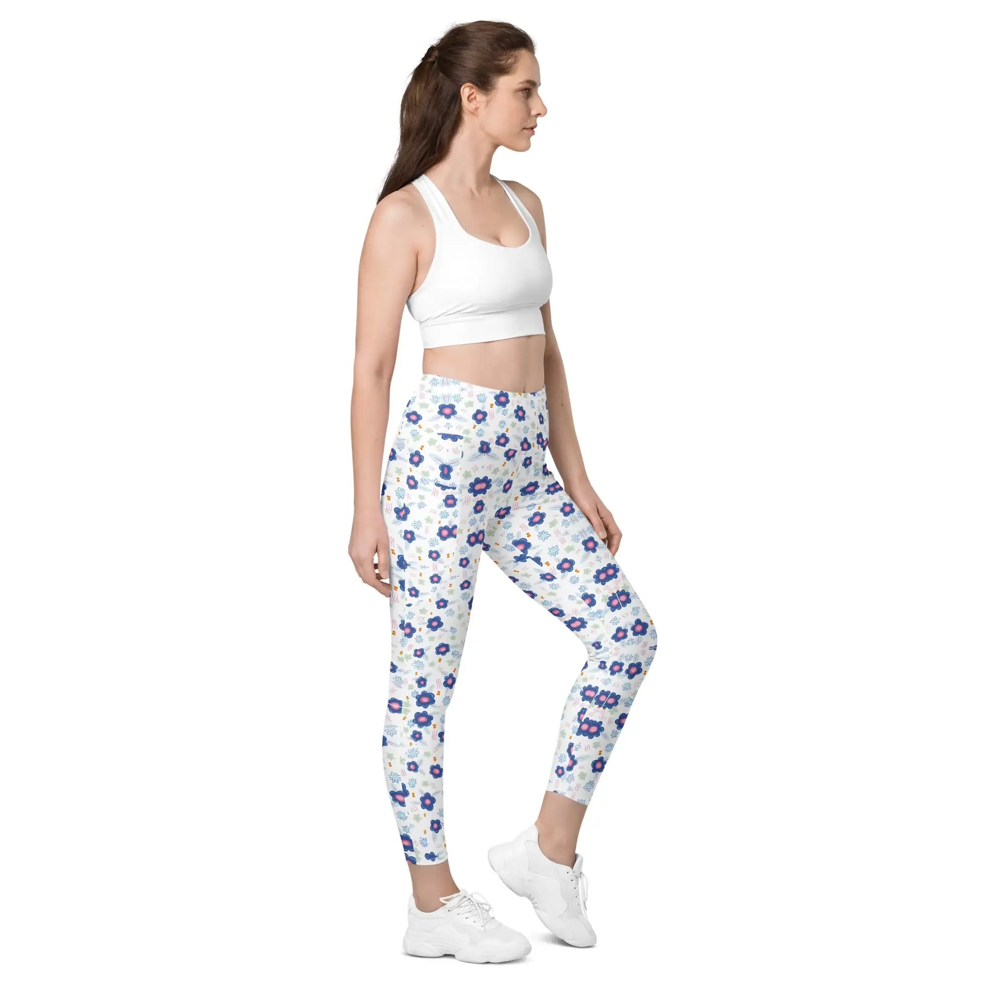 Blue Drops | Eco-Friendly | Leggings | TeeandTurtle | Sustainable