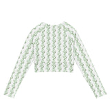 Snake Light Green | Eco-Friendly | Crop Top | TeeandTurtle | Sustainable