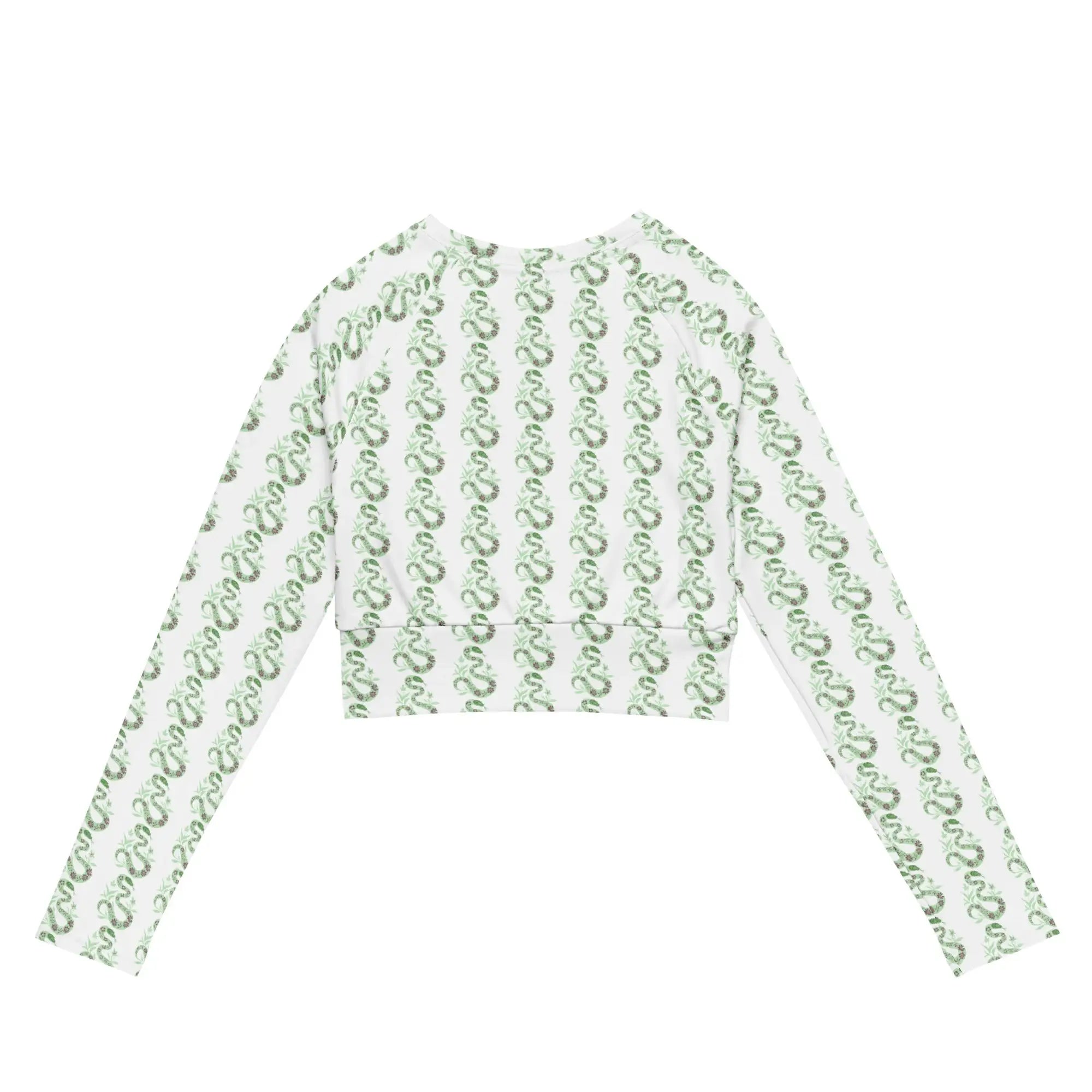 Snake Light Green | Eco-Friendly | Crop Top | TeeandTurtle | Sustainable