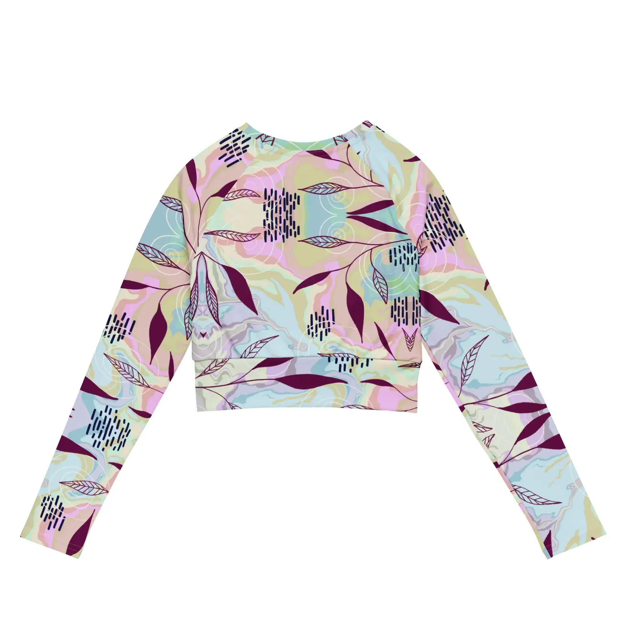 Marble Leaves | Eco-Friendly | Crop Top | TeeandTurtle | Sustainable
