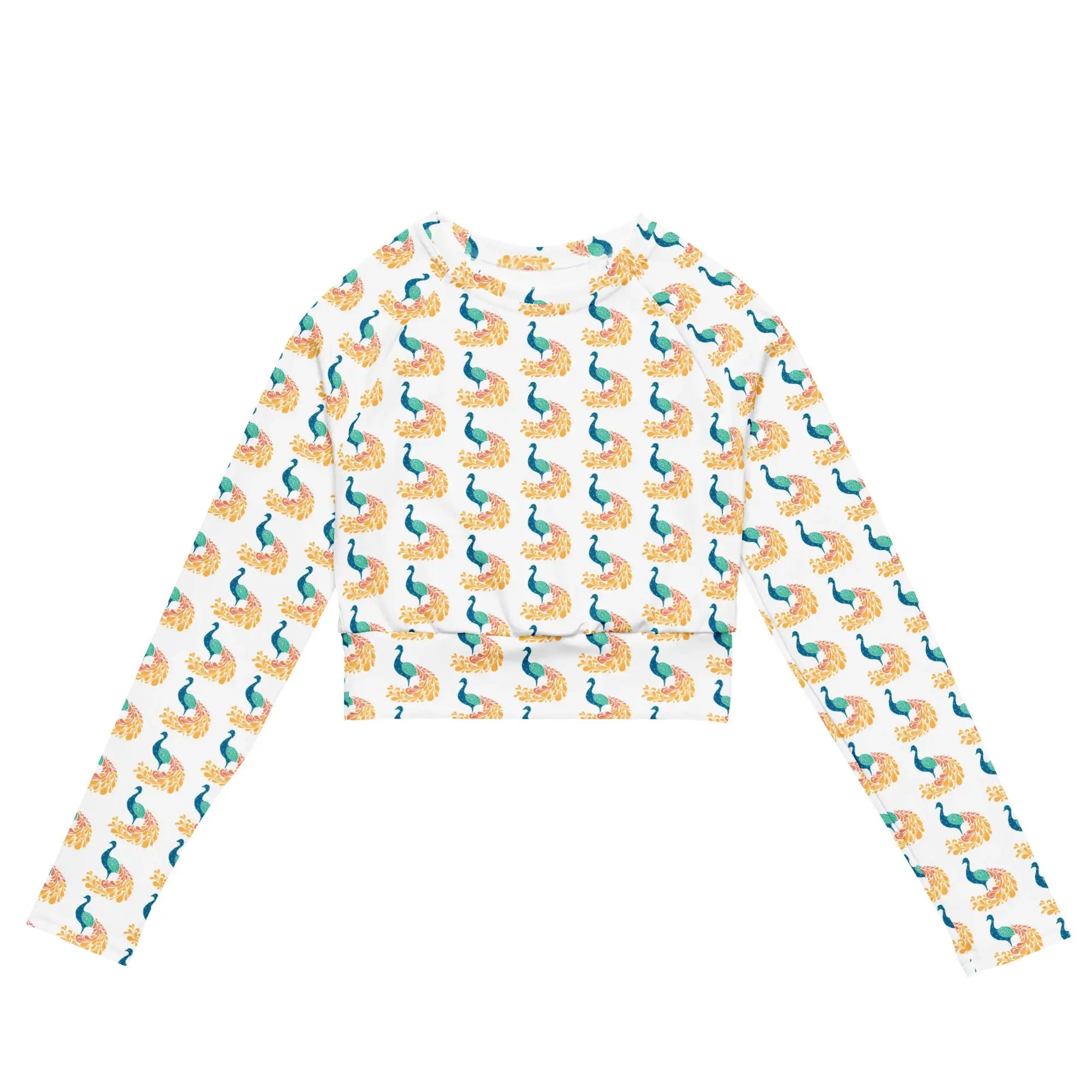 Peacock | Eco-Friendly | Crop Top | TeeandTurtle | Sustainable