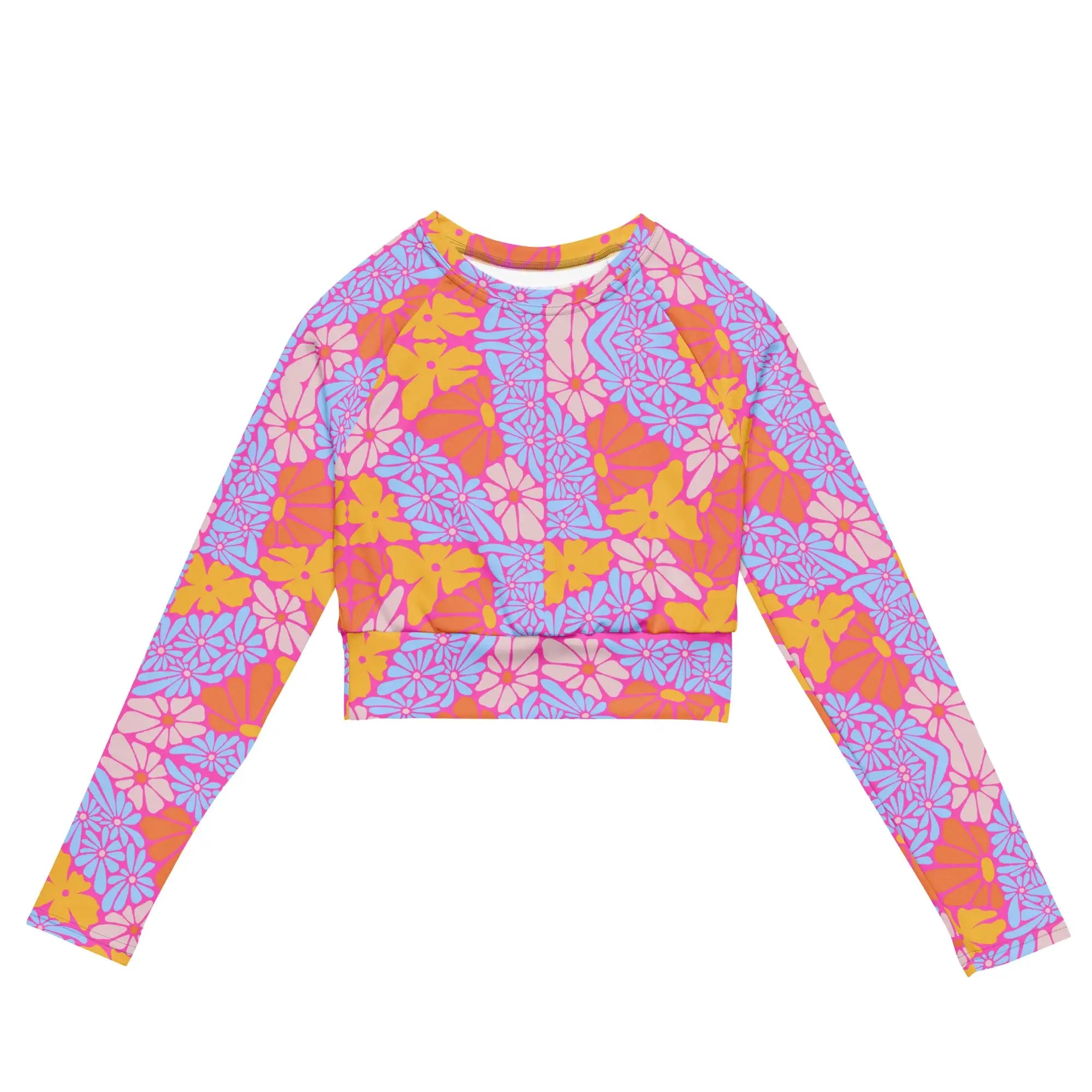 Bright Floral | Eco-Friendly | Crop Top | TeeandTurtle | Sustainable