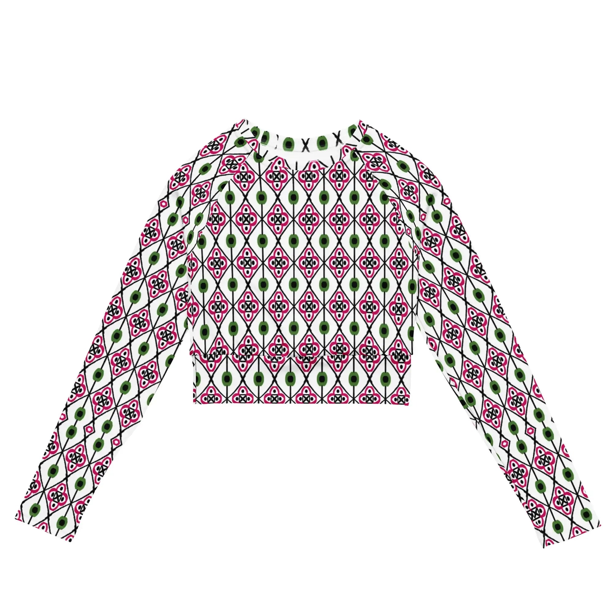 Green Diamonds | Eco-Friendly | Crop Top | TeeandTurtle | Sustainable