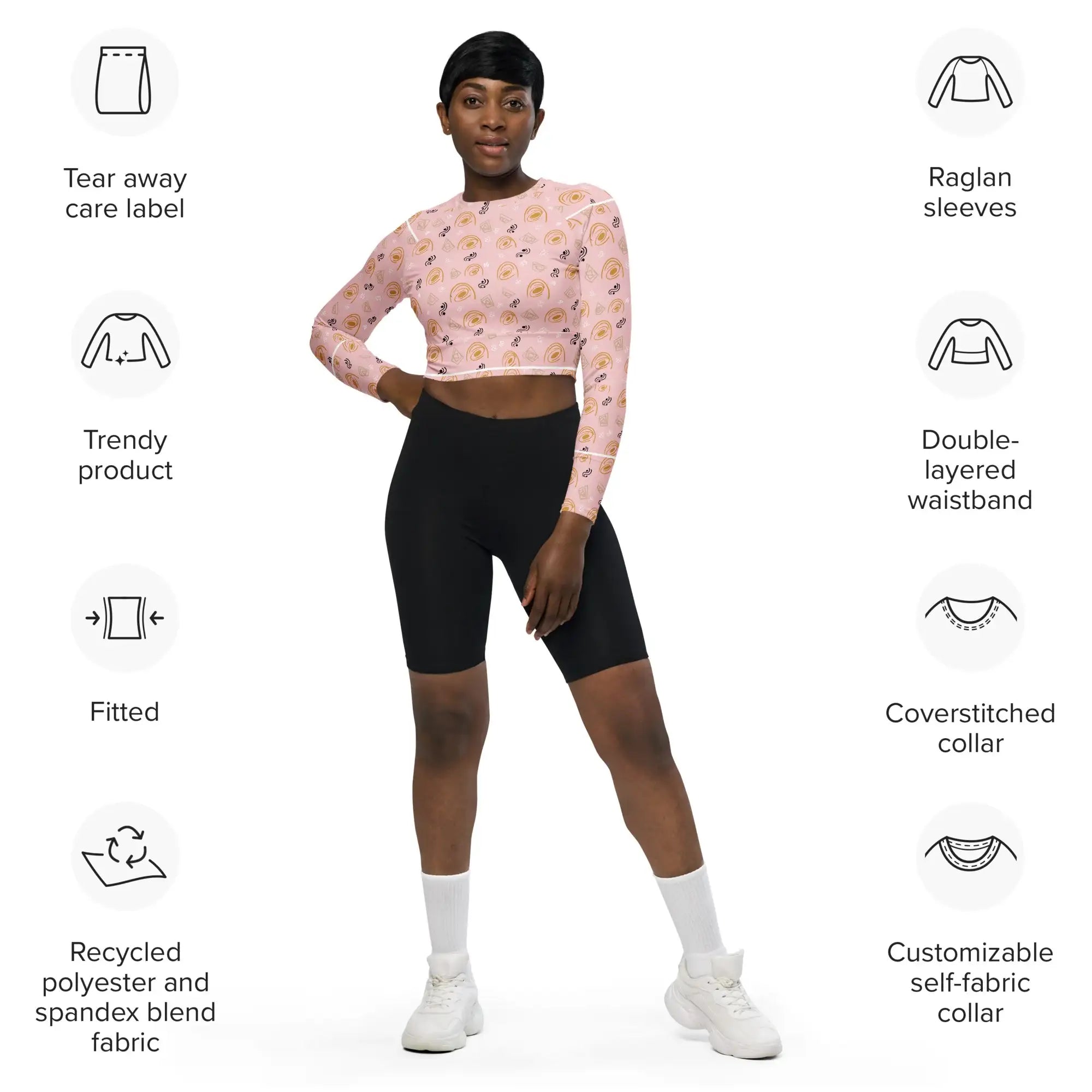 Abstract | Eco-Friendly | Crop Top | TeeandTurtle | Sustainable