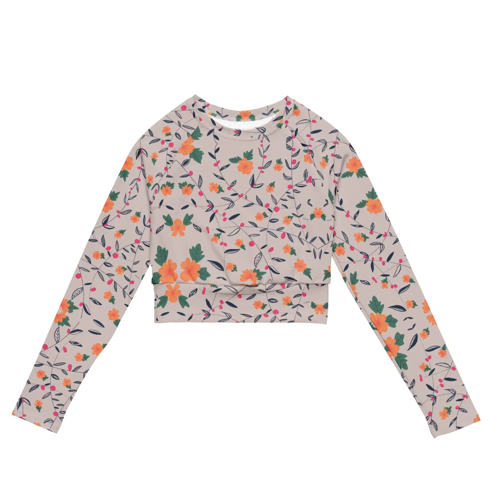 Floral Vines | Eco-Friendly | Crop Top | TeeandTurtle | Sustainable