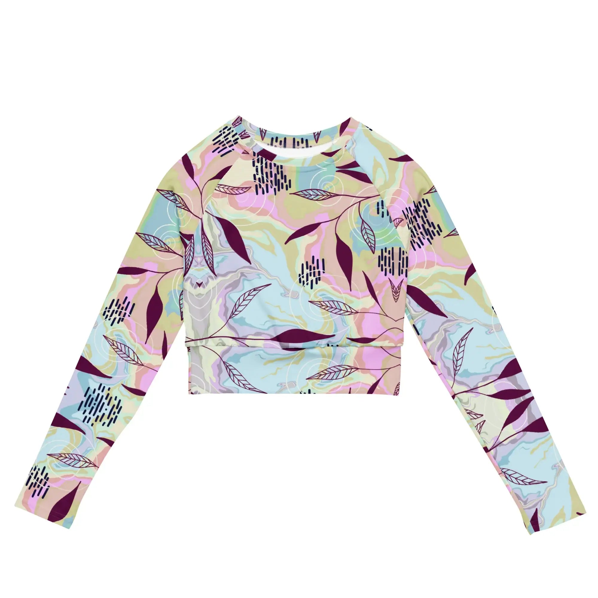 Marble Leaves | Eco-Friendly | Crop Top | TeeandTurtle | Sustainable