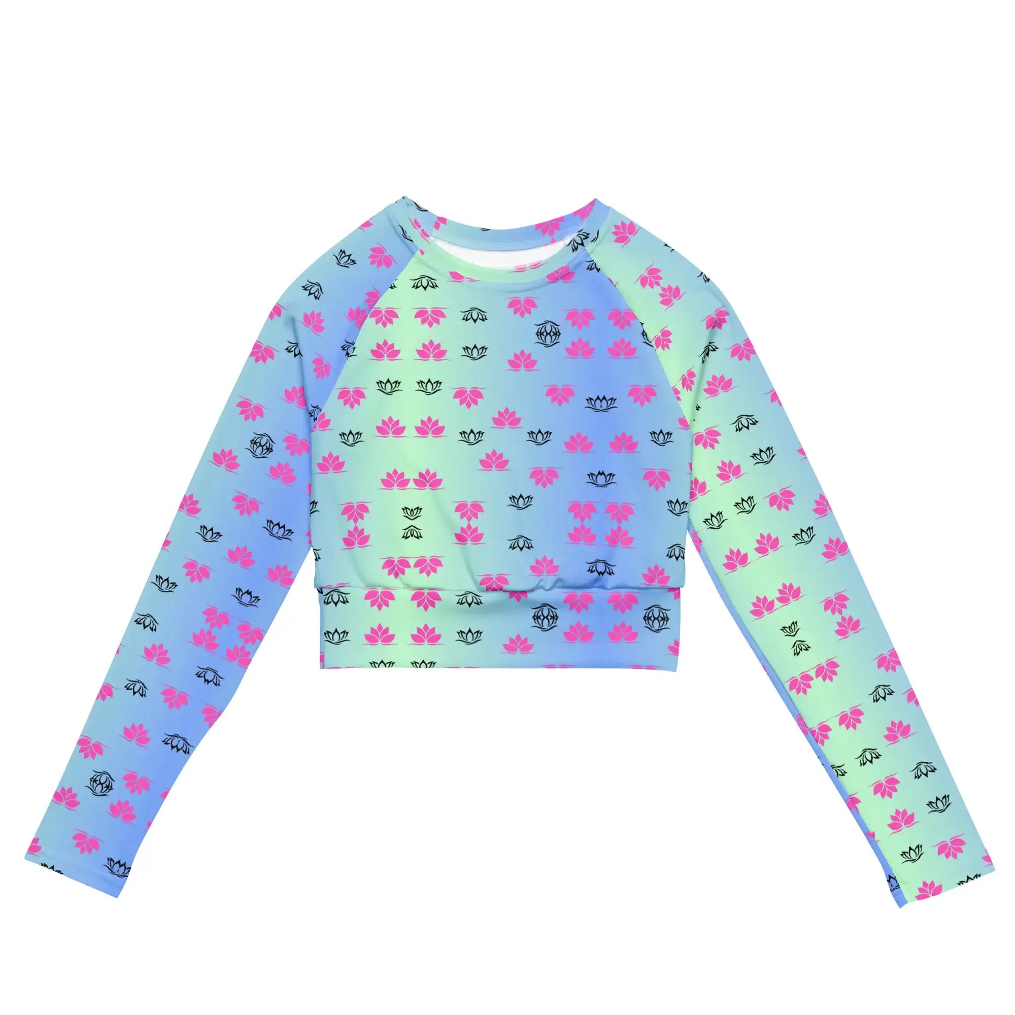 Lotus Gradiant | Eco-Friendly | Crop Top | TeeandTurtle | Sustainable