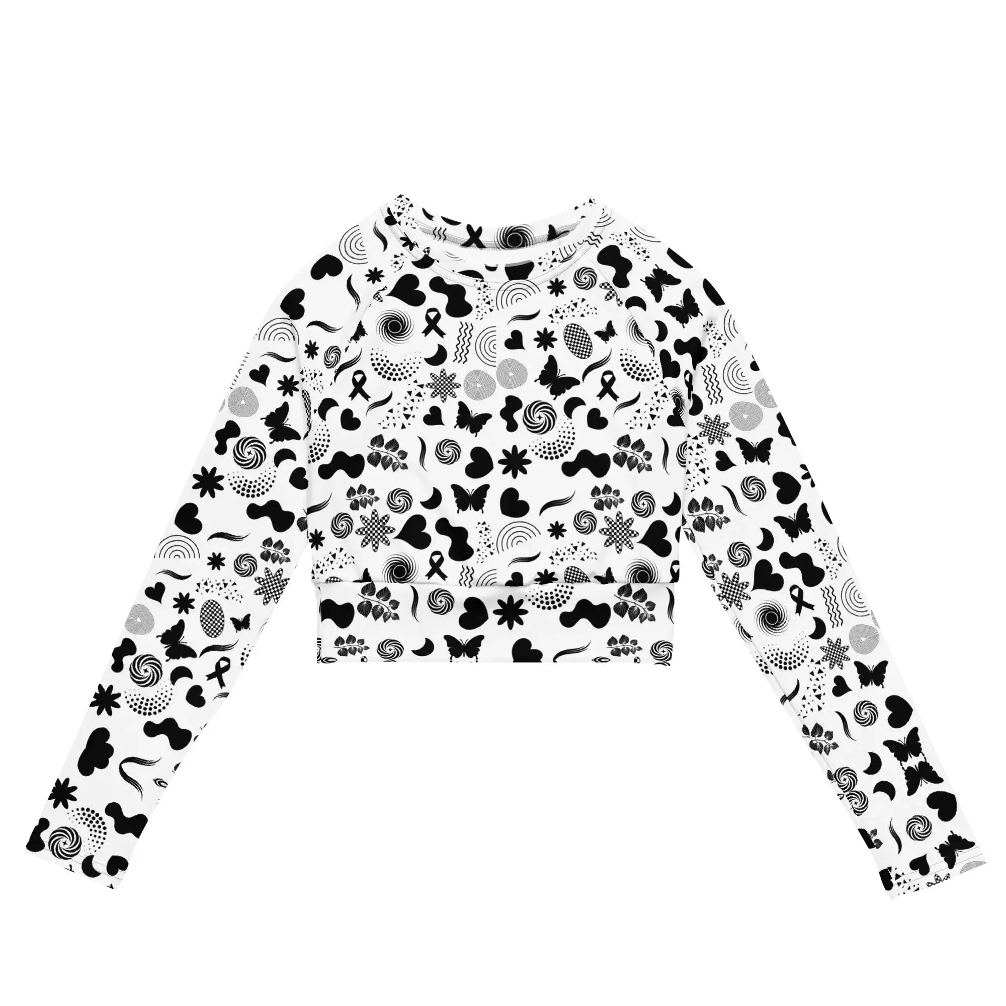 Black Garden | Eco-Friendly | Crop Top | TeeandTurtle | Sustainable
