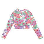 Waves Of Flowers | Eco-Friendly | Crop Top | TeeandTurtle | Sustainable