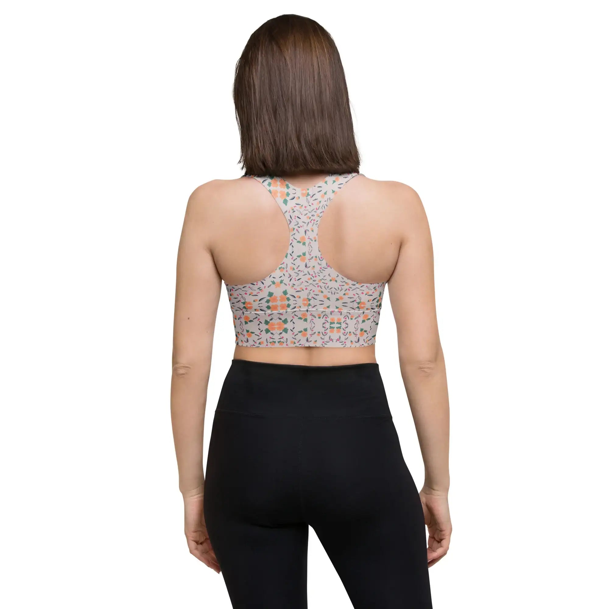 Floral Vines | Eco-Friendly | Sports Bra | TeeandTurtle | Sustainable