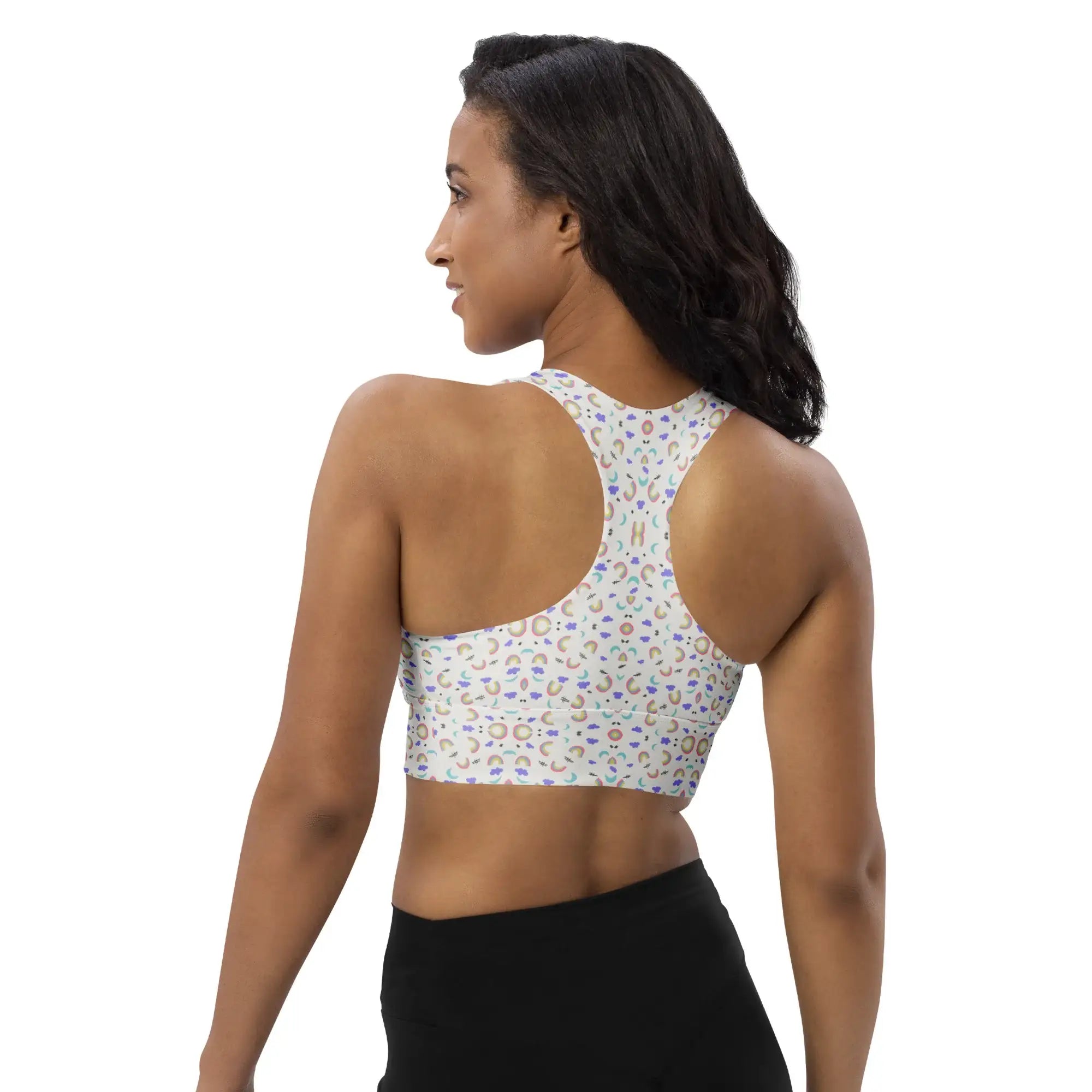 Rainbow Clouds | Eco-Friendly | Sports Bra | TeeandTurtle | Sustainable