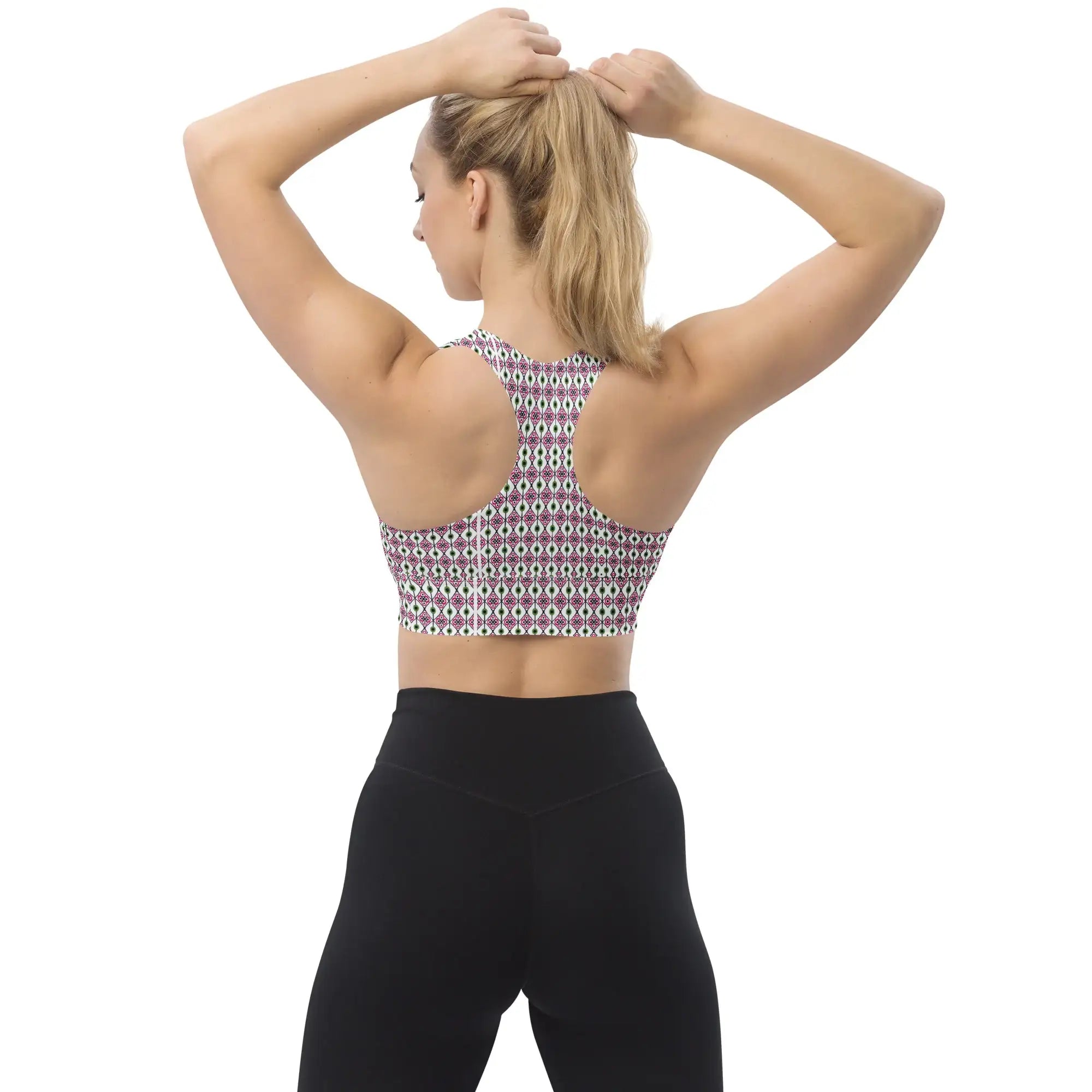 Green Diamonds | Eco-Friendly | Sports Bra | TeeandTurtle | Sustainable