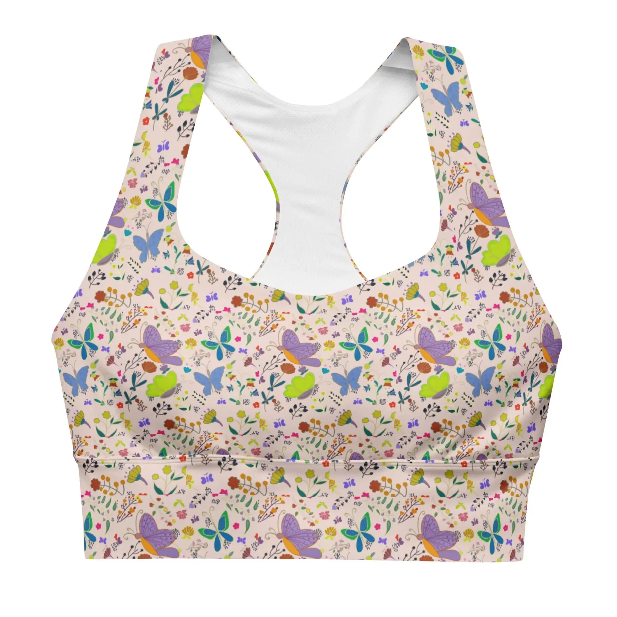 Butterflies | Eco-Friendly | Sports Bra | TeeandTurtle | Sustainable