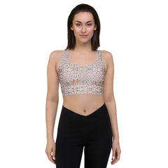 Floral Vines | Eco-Friendly | Sports Bra | TeeandTurtle | Sustainable