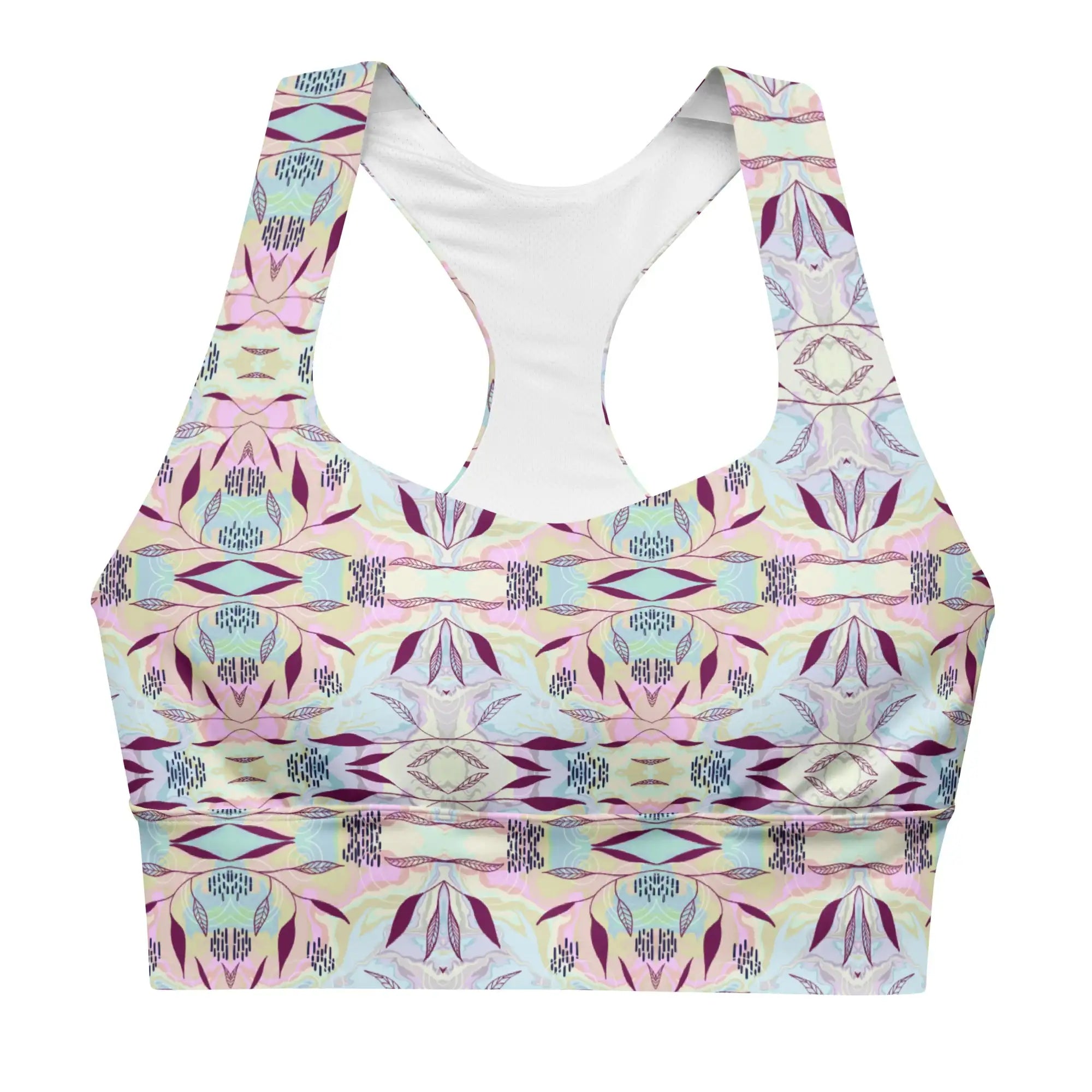 Marble Leaves | Eco-friendly | Sports Bra | TeeandTurtle | Sustainable