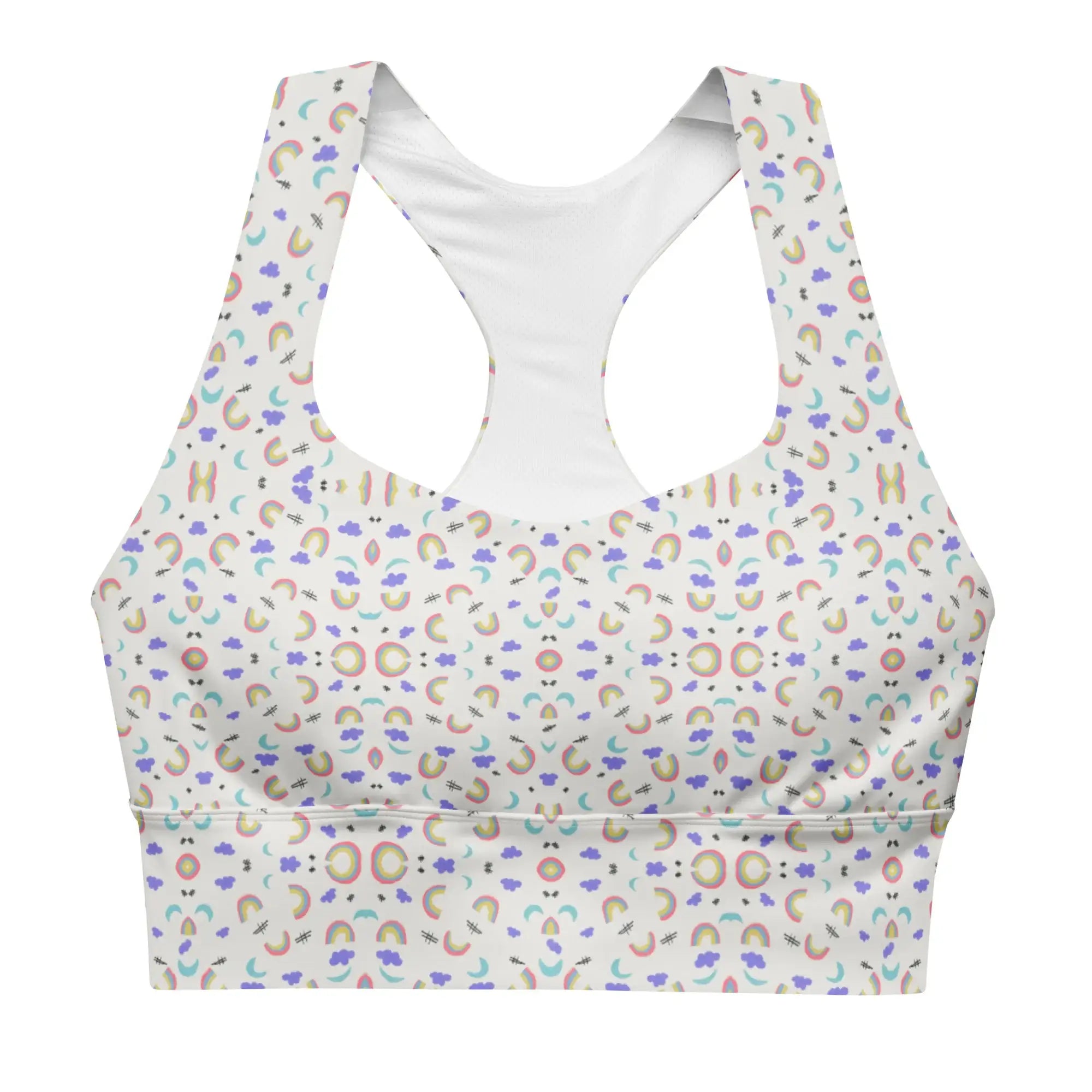 Rainbow Clouds | Eco-Friendly | Sports Bra | TeeandTurtle | Sustainable