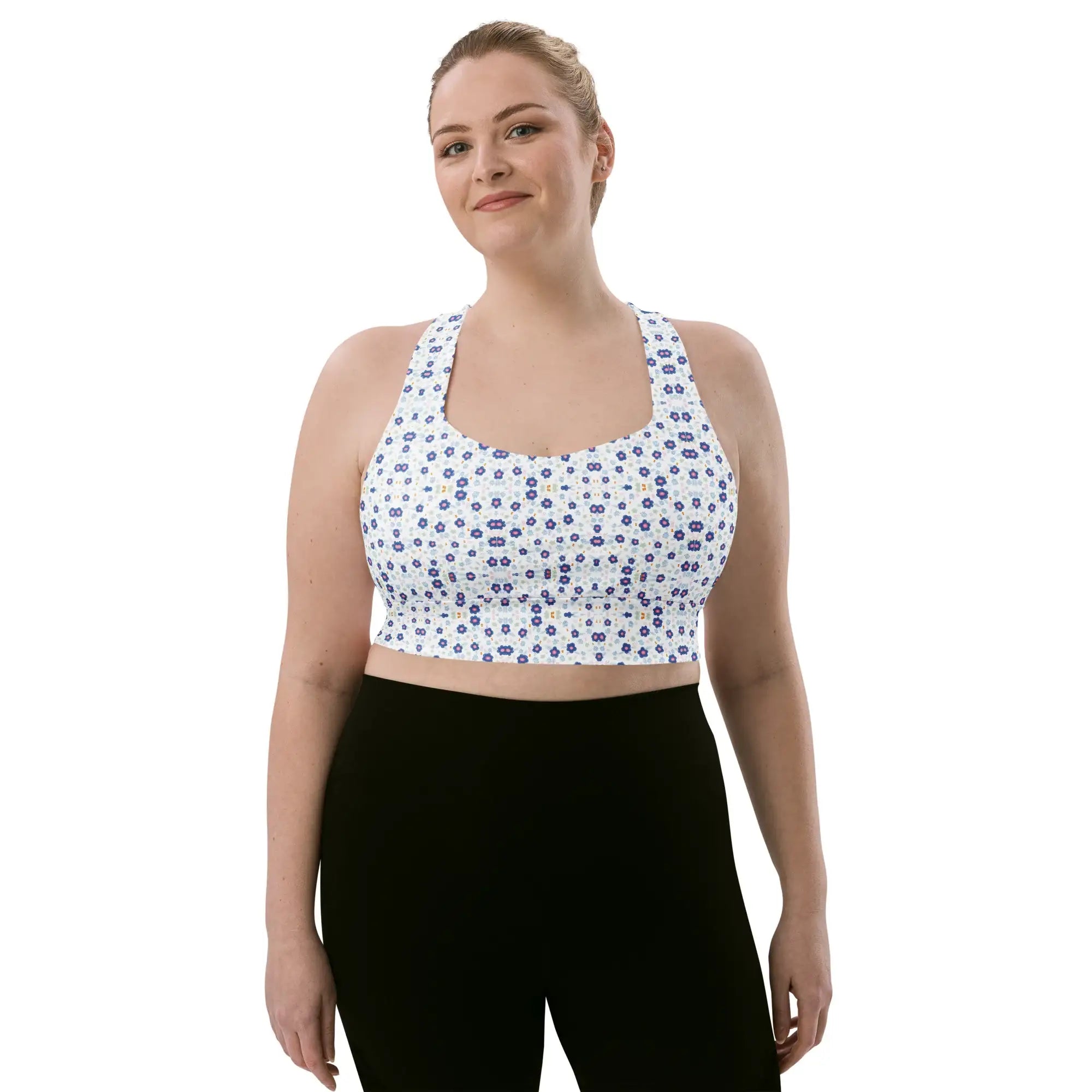 Blue Drops | Eco-Friendly | Sports Bra | TeeandTurtle | Sustainable