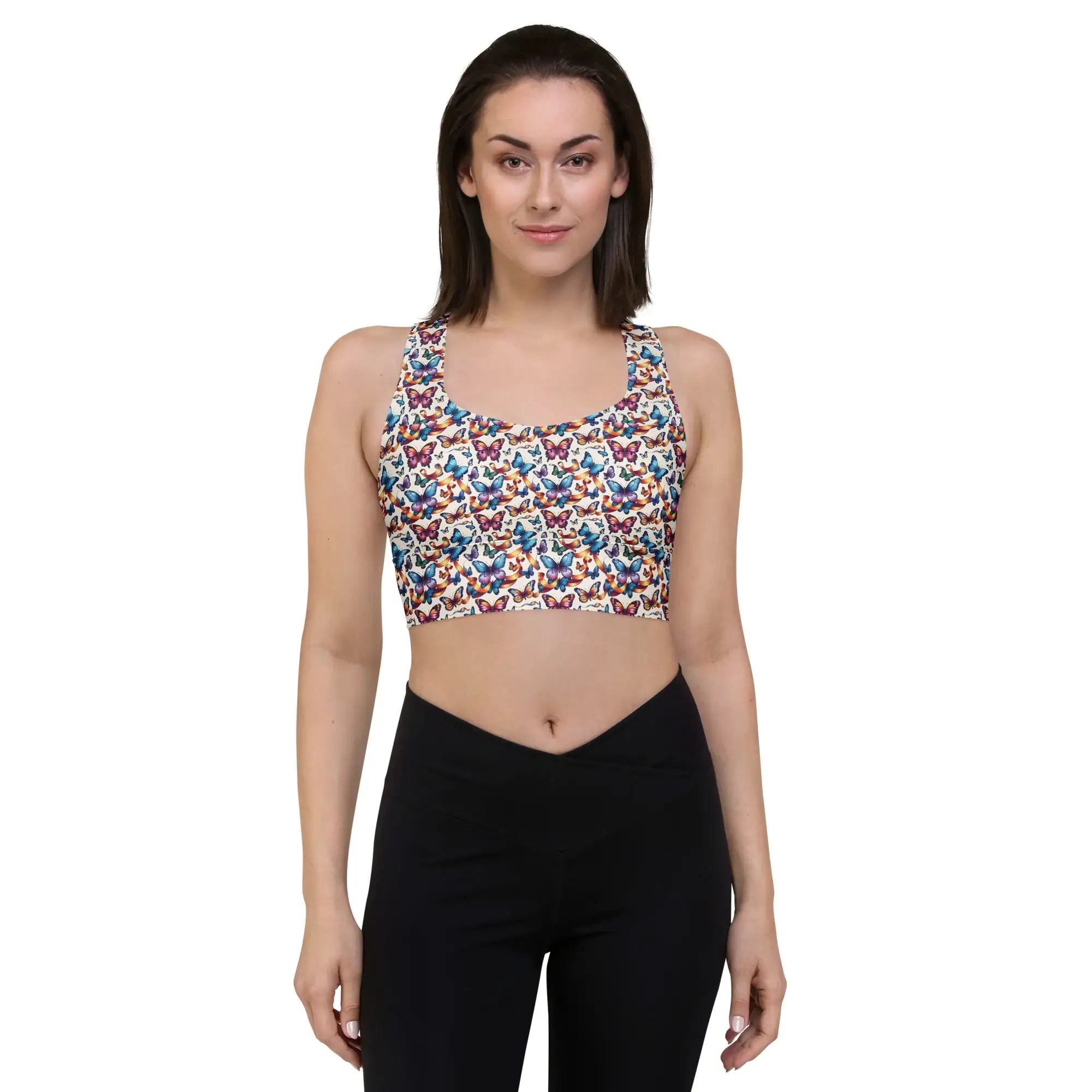 Butterfly Party | Eco-Friendly | Sports Bra | TeeandTurtle | Sustainable