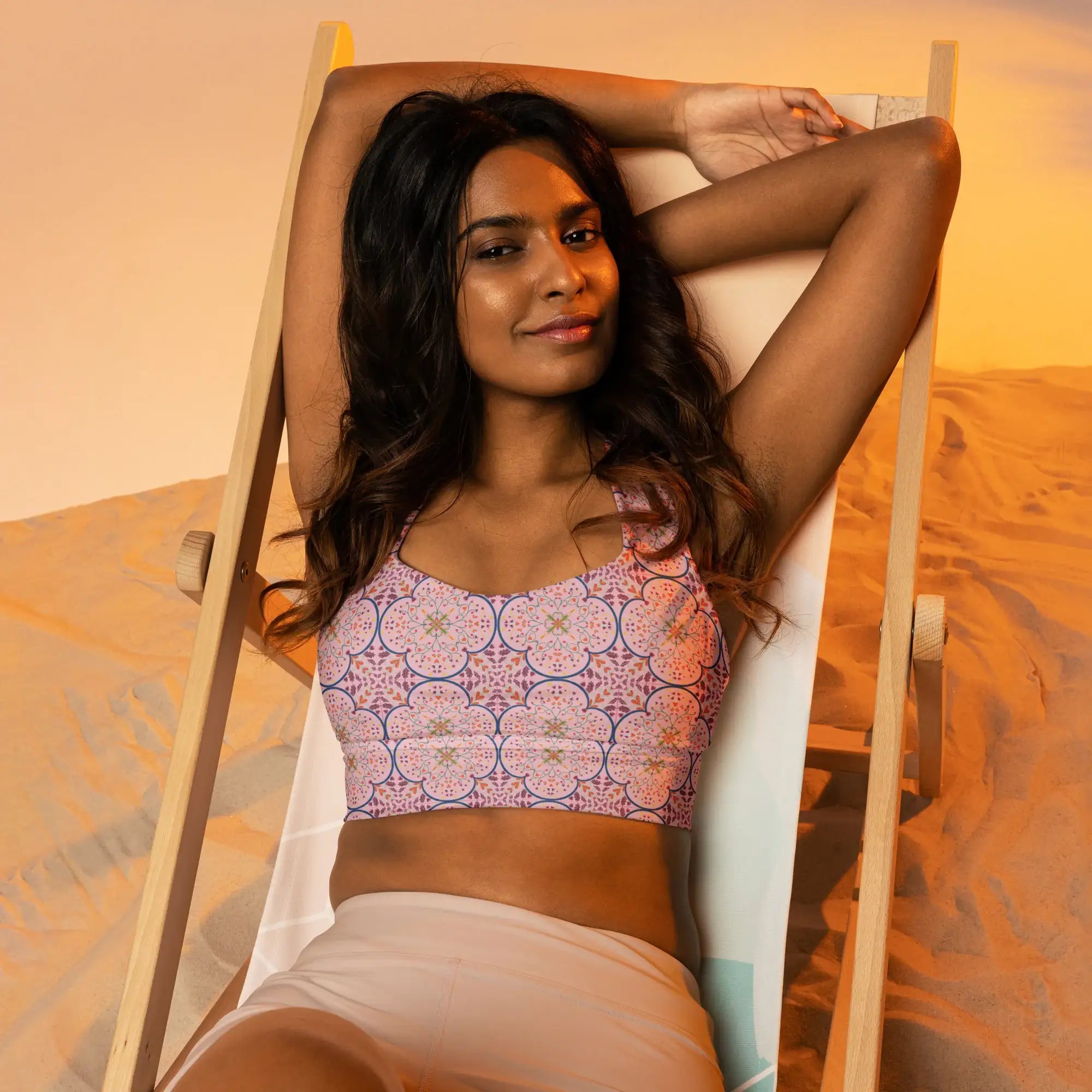 Mandala Heart | Eco-Friendly | Sports Bra | TeeandTurtle | Sustainable