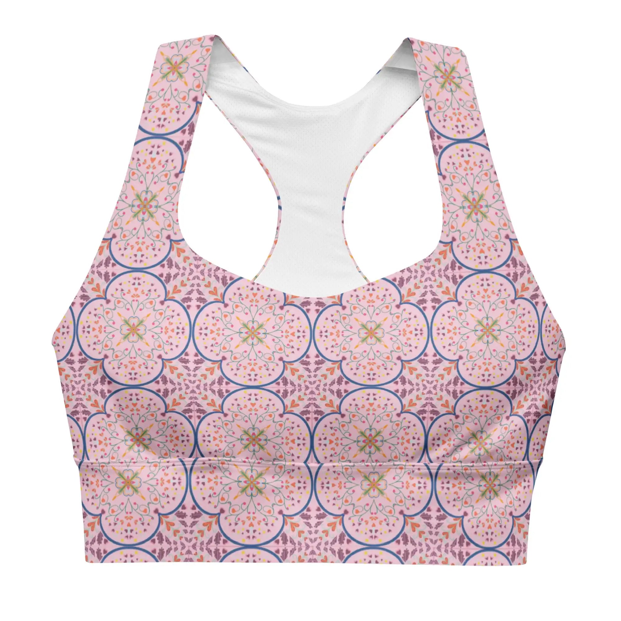 Mandala Heart | Eco-Friendly | Sports Bra | TeeandTurtle | Sustainable