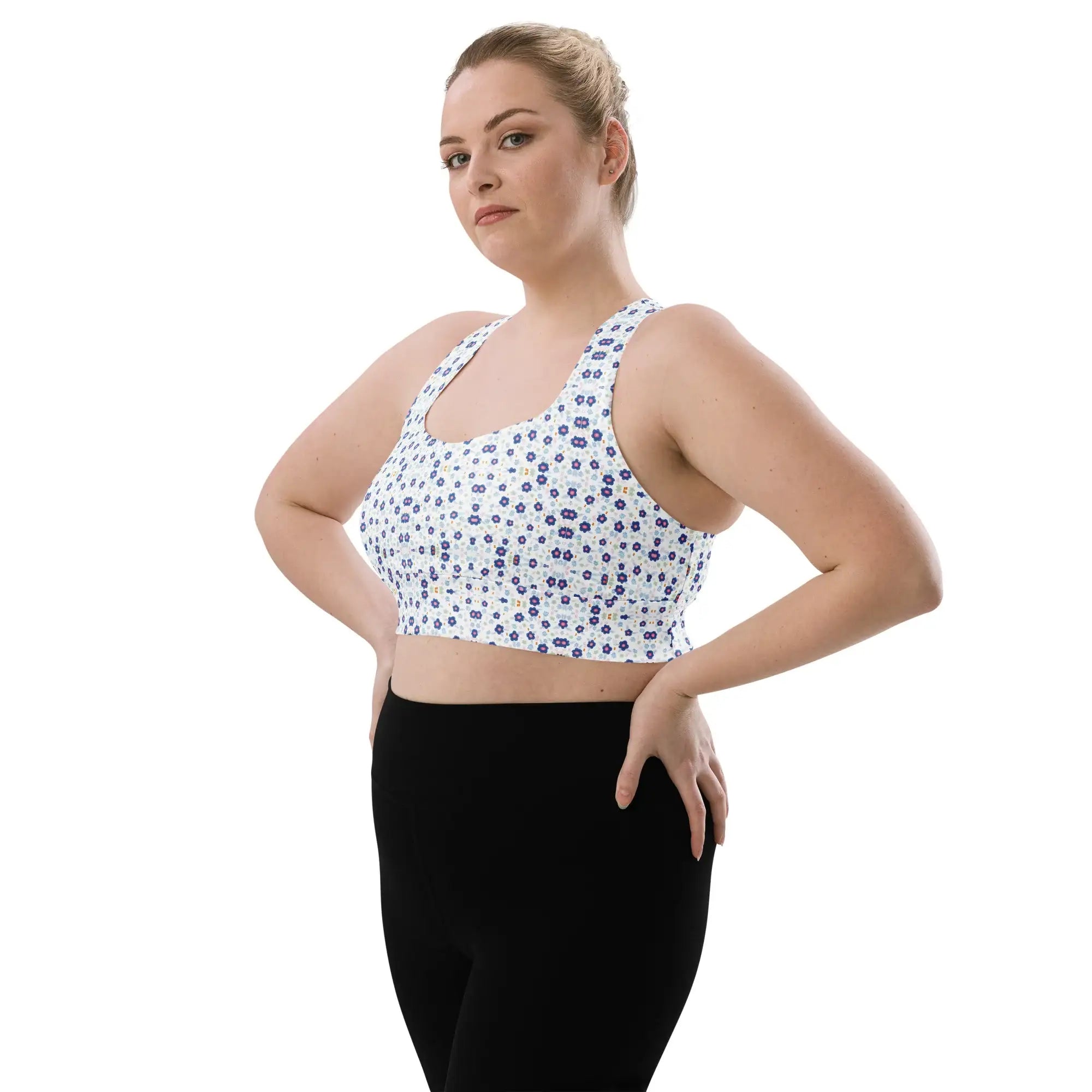 Blue Drops | Eco-Friendly | Sports Bra | TeeandTurtle | Sustainable