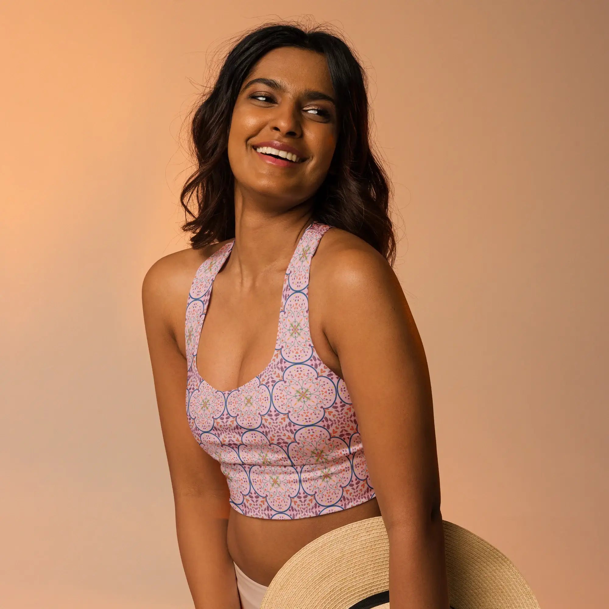 Mandala Heart | Eco-Friendly | Sports Bra | TeeandTurtle | Sustainable