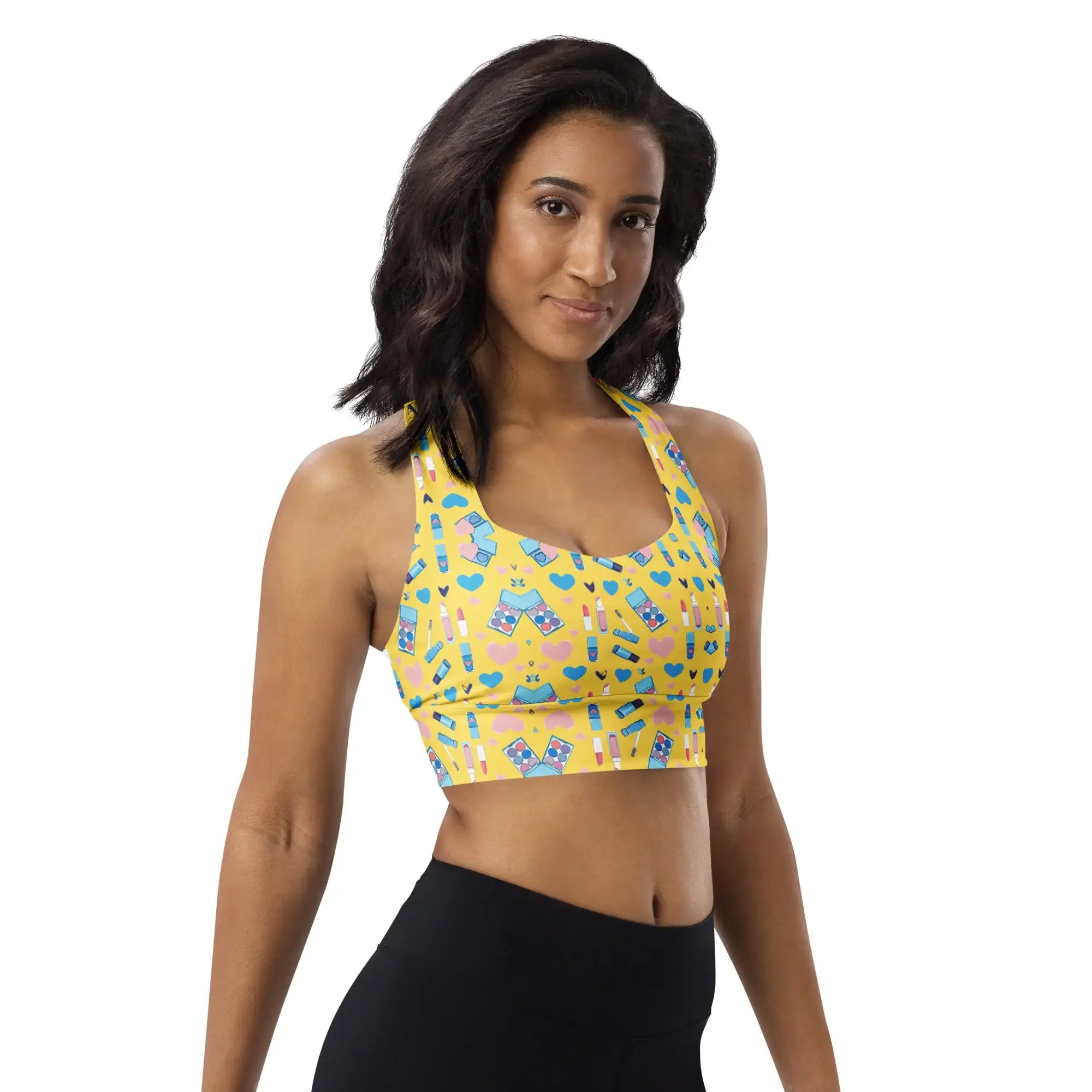 Glamour In Yellow | Eco-Friendly | Sports Bra | TeeandTurtle | Sustainable