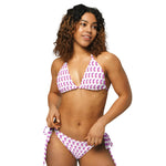 Pink Feather | Eco-Friendly | String bikini | TeeandTurtle | Sustainable