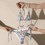 Marble Leaves | Eco-Friendly | String Bikini | TeeandTurtle | Sustainable