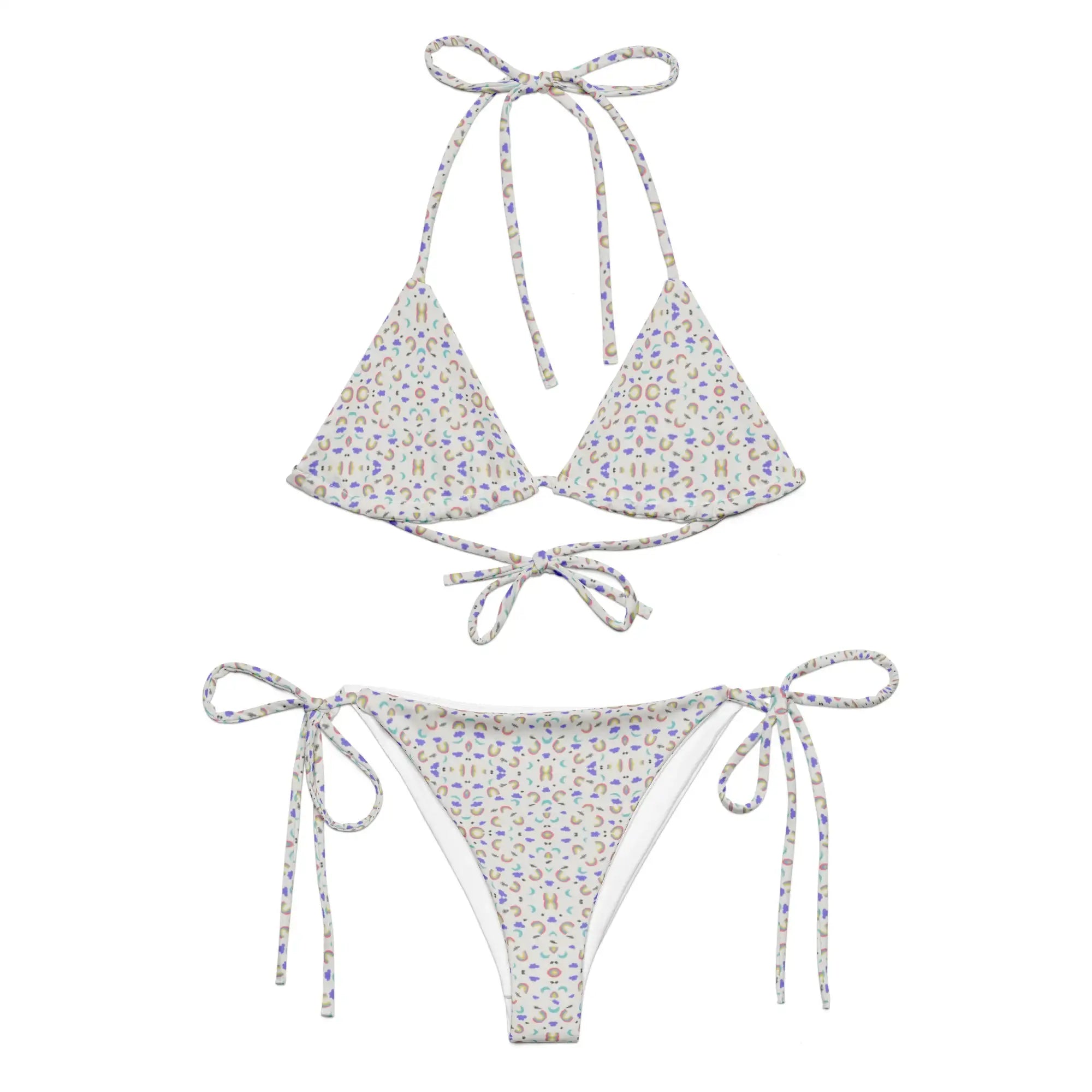Rainbow Clouds | Eco-Friendly | String Bikini | TeeandTurtle | Sustainable