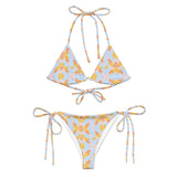 Florosent Bright Flowers | Eco-Friendly | String Bikini | TeeandTurtle | Sustainable