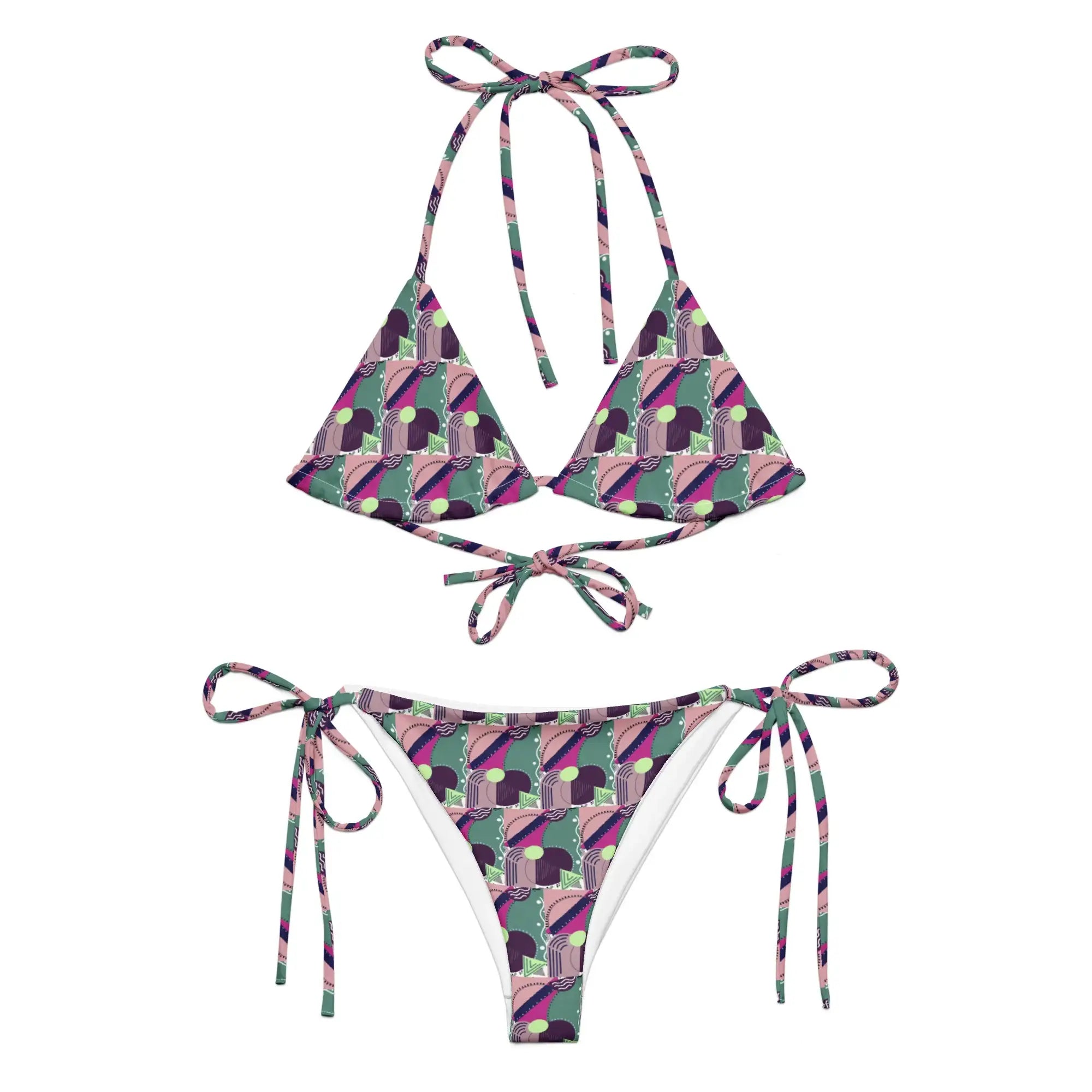 Geometrical | Eco-Friendly | String Bikini | TeeandTurtle | Sustainable